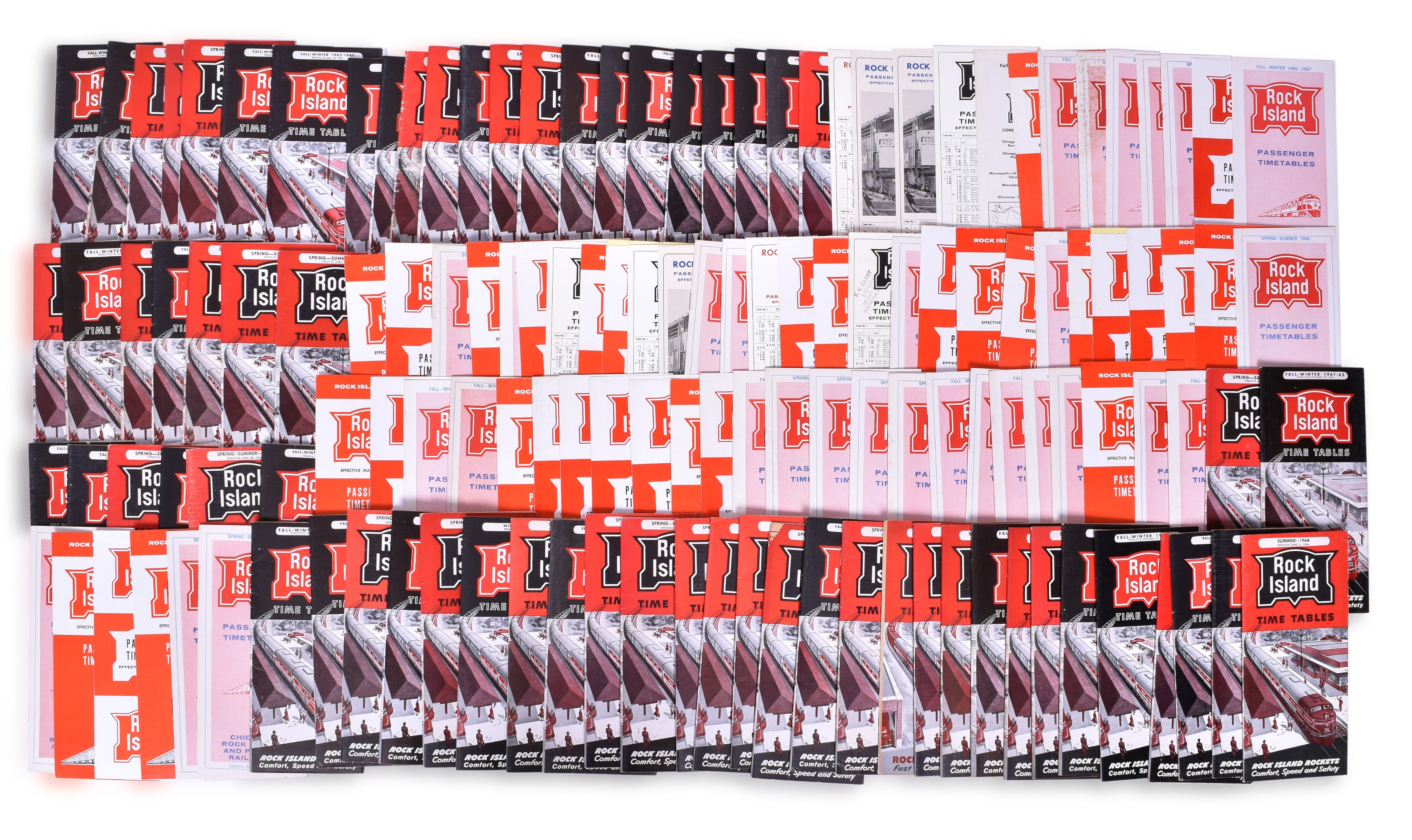 3047 - 1960's Rock Island Railroad Timetables thumbnail