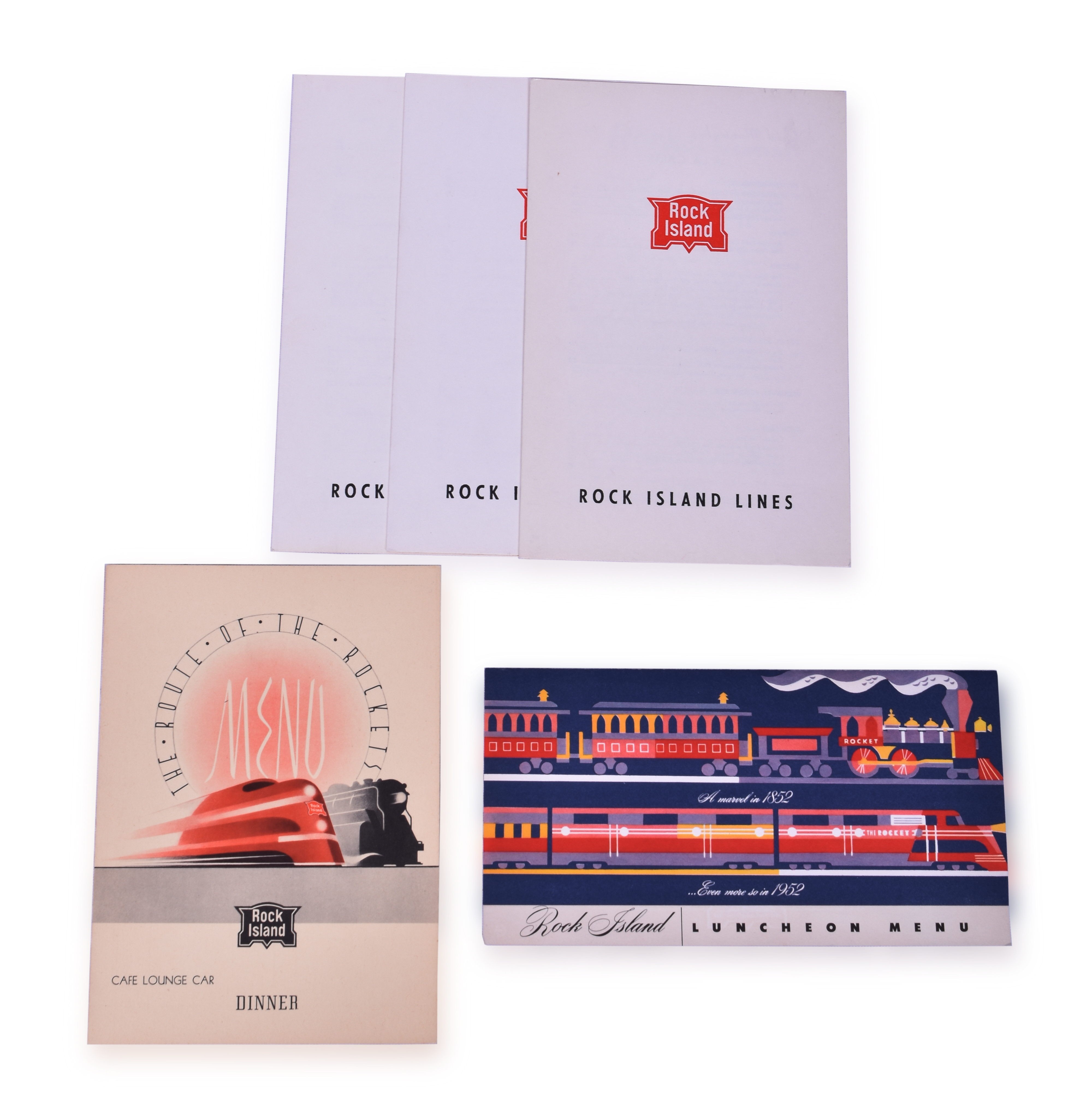 3097 - Rock Island Railroad Menus of the 1940's, 50's & 60's. thumbnail