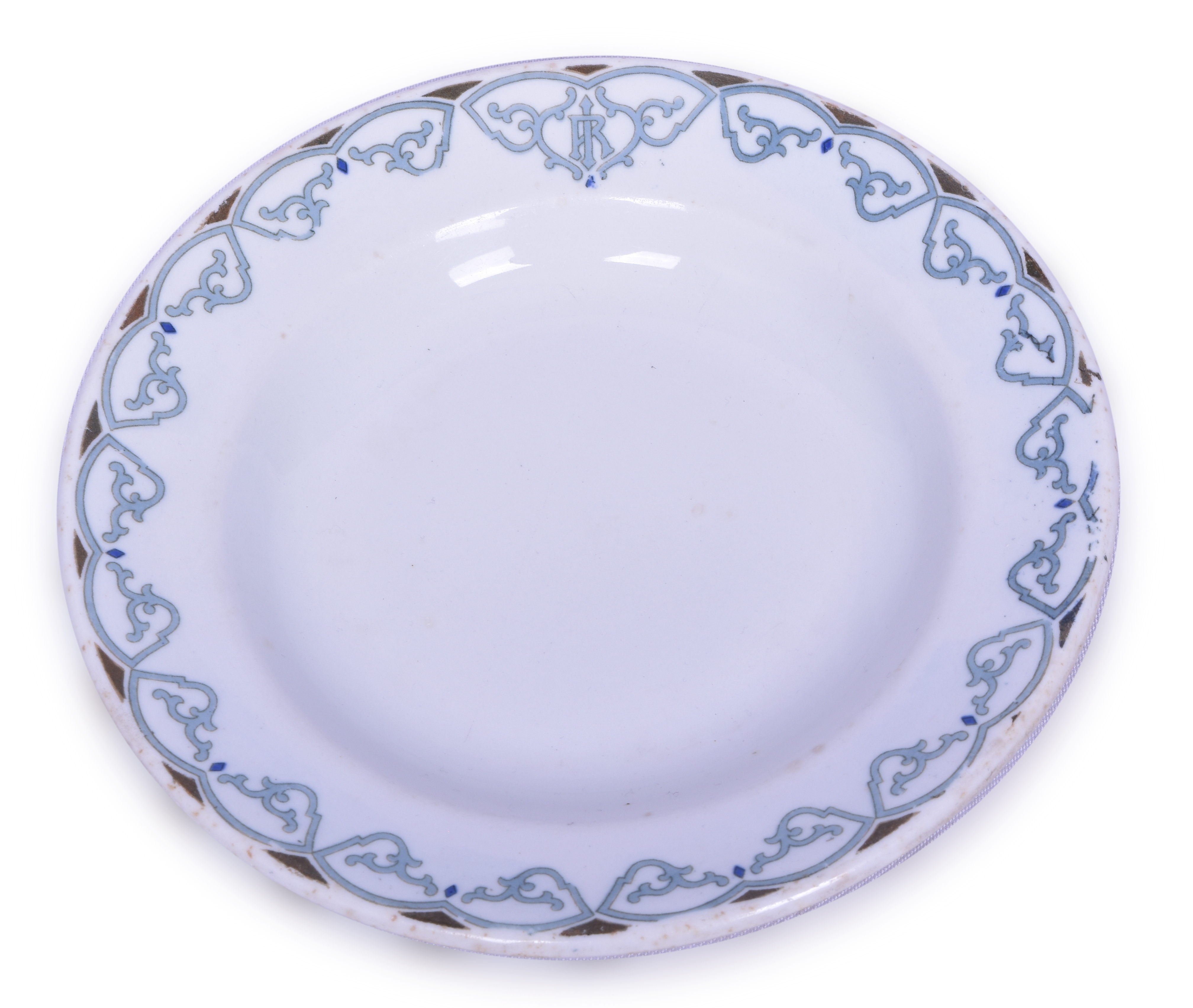 3125 - Rock Island Lines Railroad Rimmed Bowl/Soup Plate thumbnail