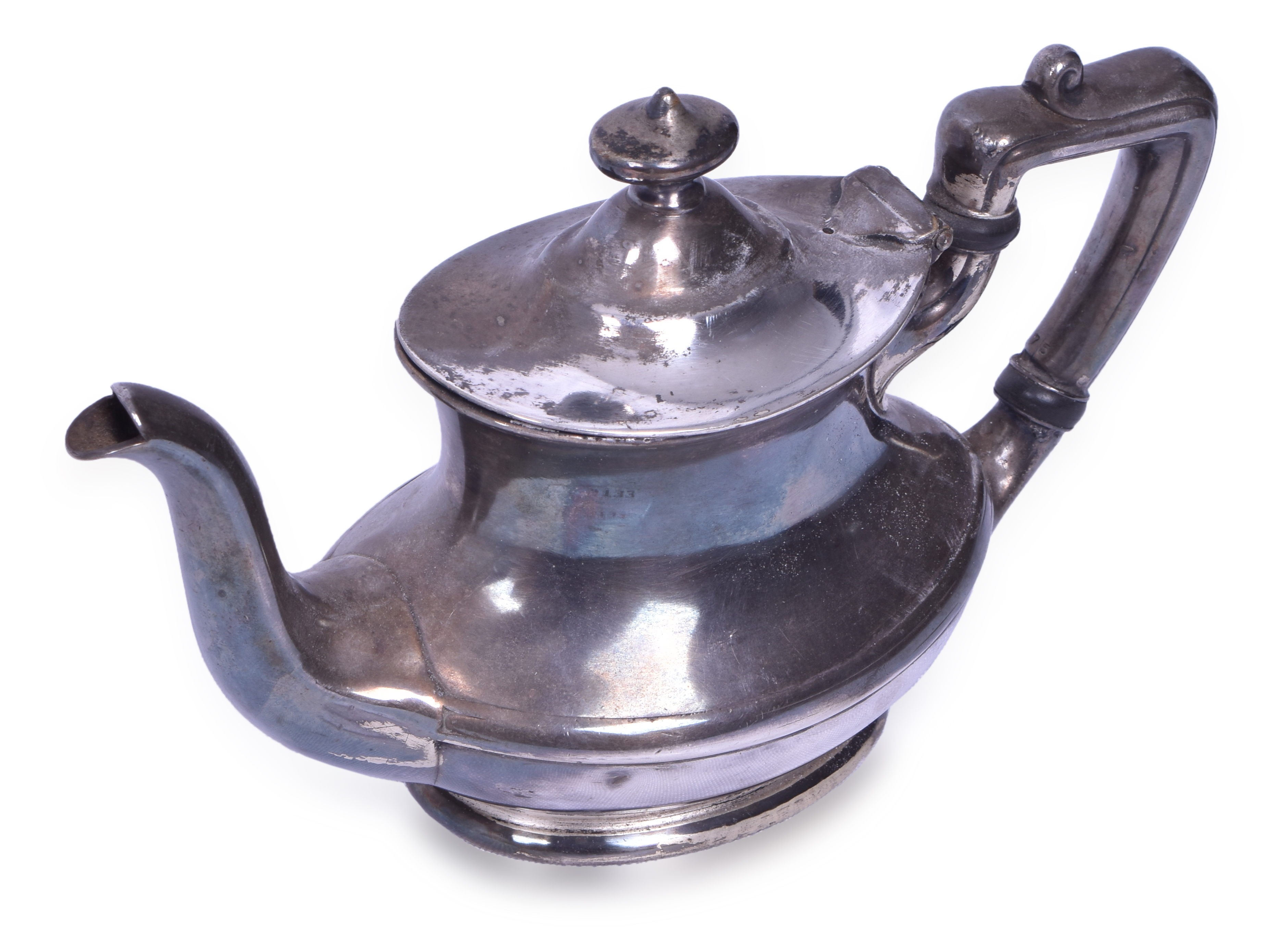 3133 - Gorham Mfg. Co. 1913 Chicago Rock Island Lines Railroad 1/2 Pint Teapot thumbnail