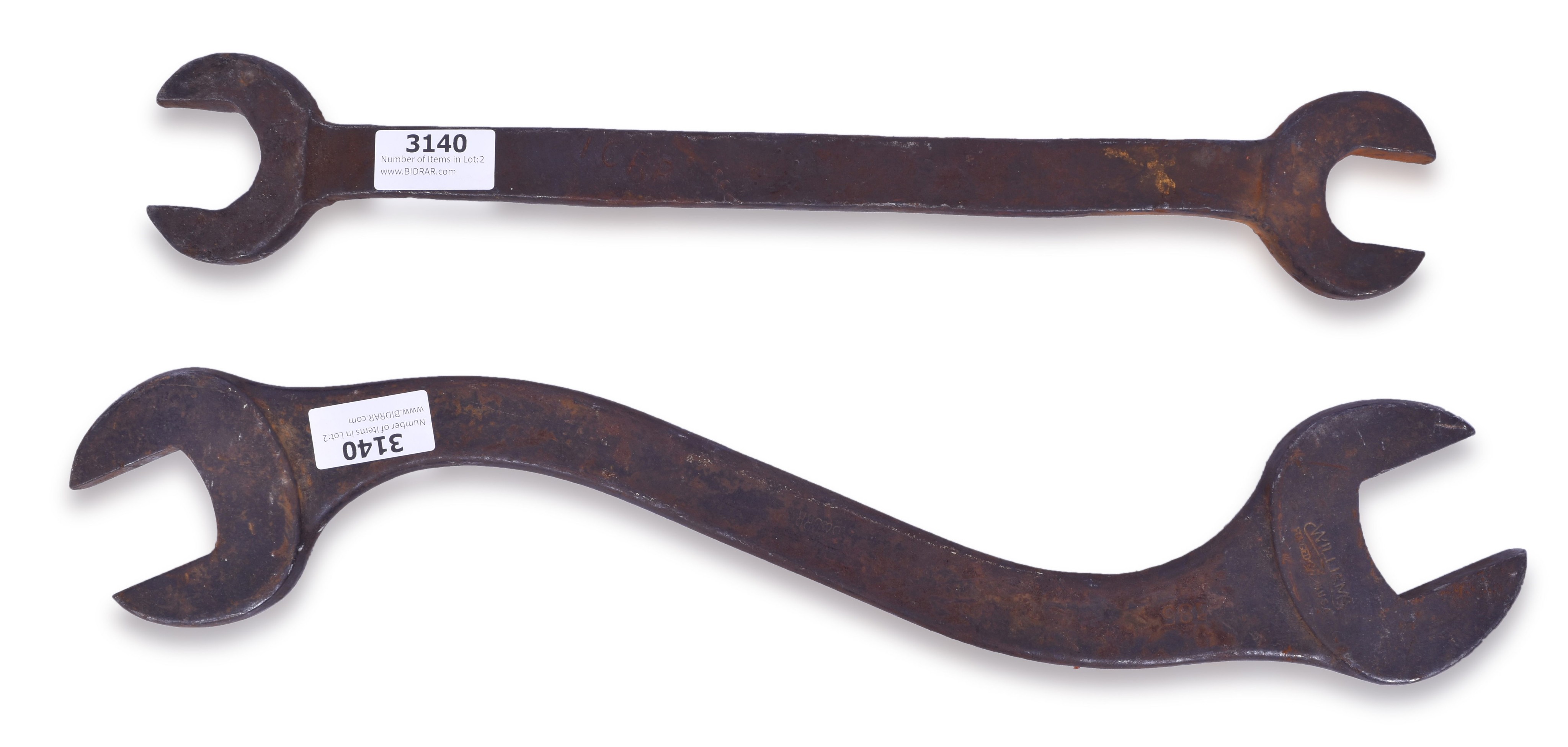 3140 - Pair of Baltimore and Ohio and Illinois Central Railroad Wrenches thumbnail