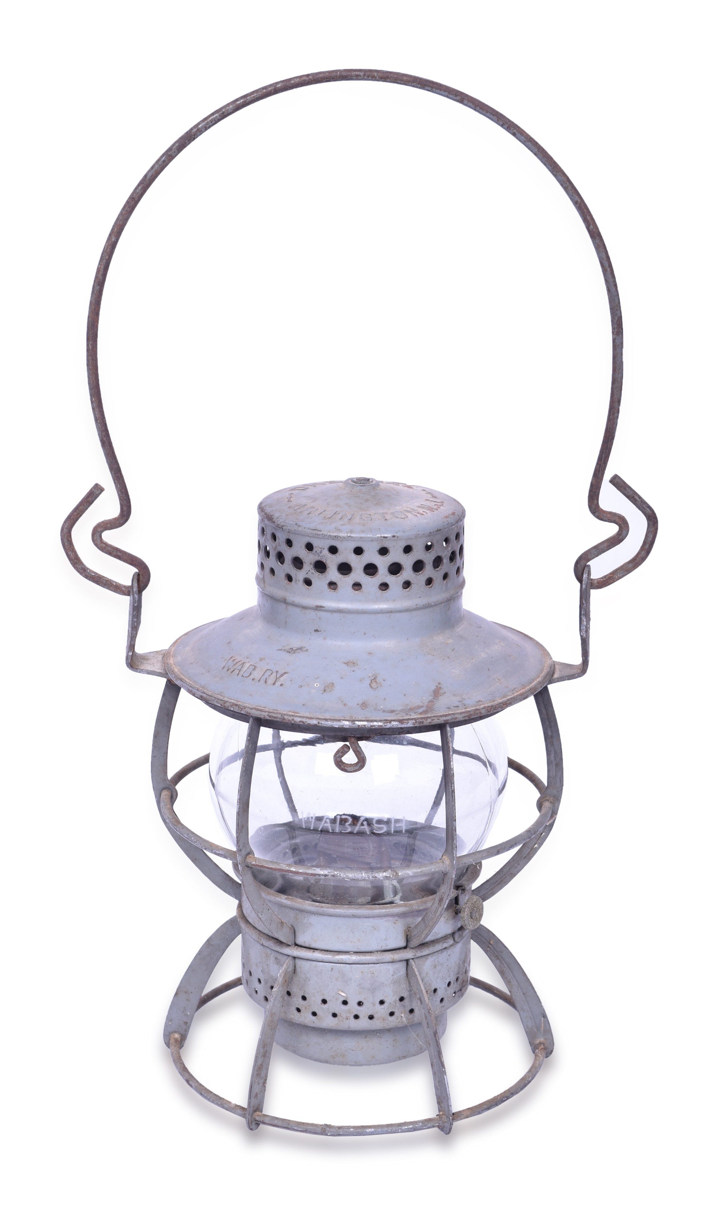3152 - Dressel Wabash Railway Lantern w/ Clear Etched Globe thumbnail