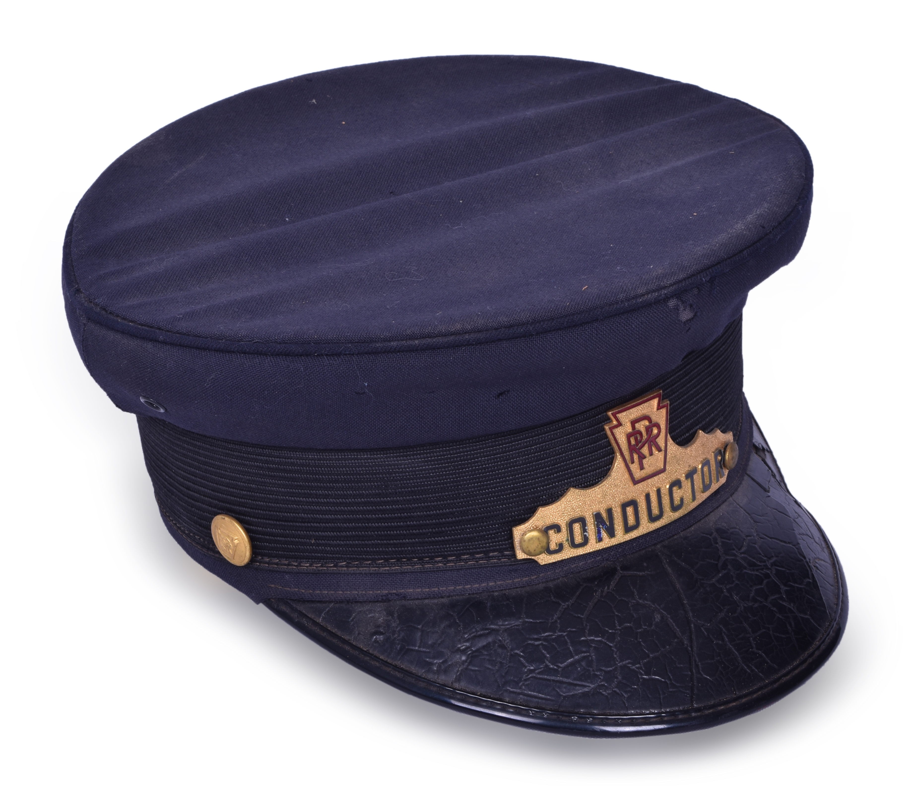 3182 - Pennsylvania Railroad M.H. Grossman Conductors Cap thumbnail