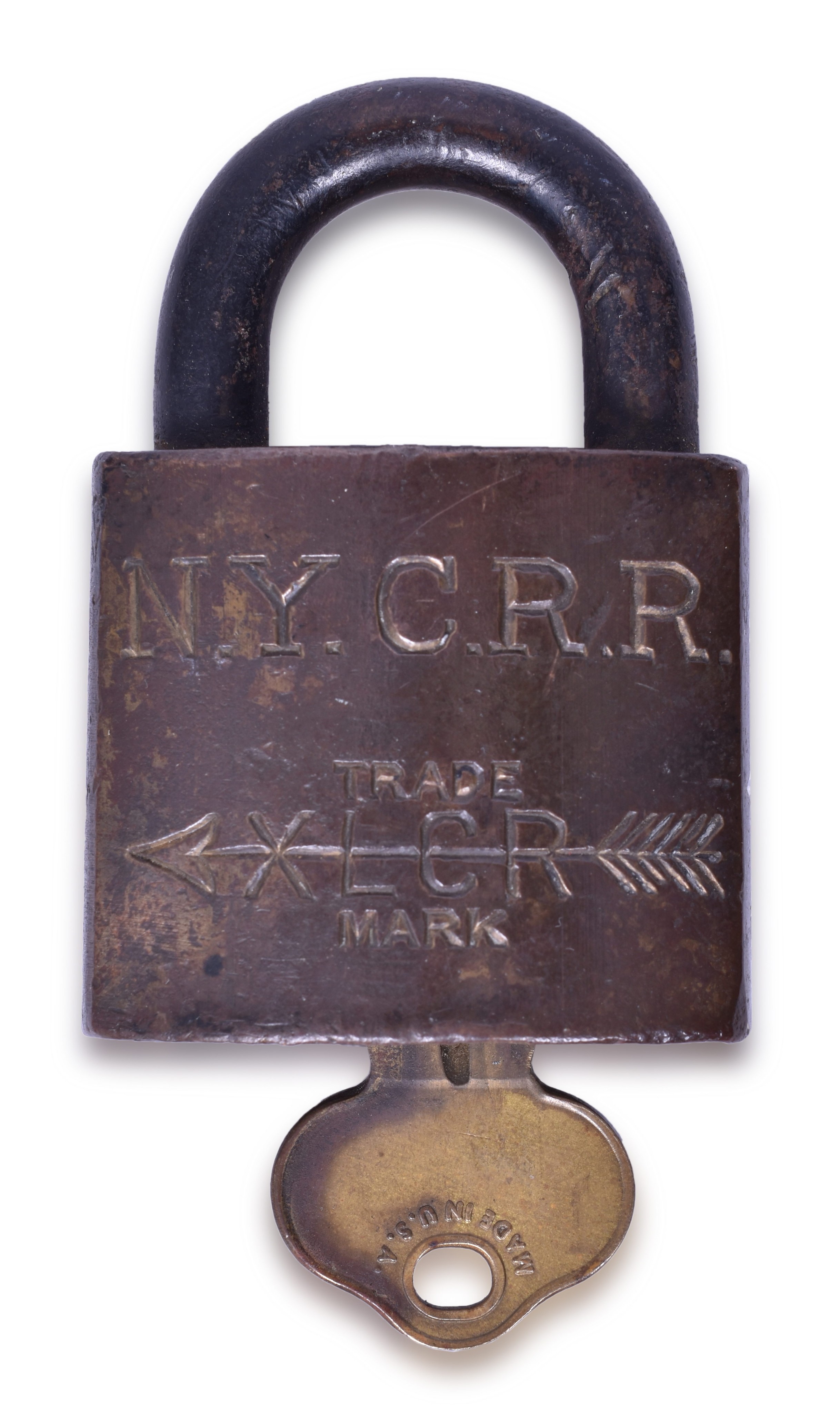 3196 - New York Central Lines Corbin XLCR Brass Lock thumbnail