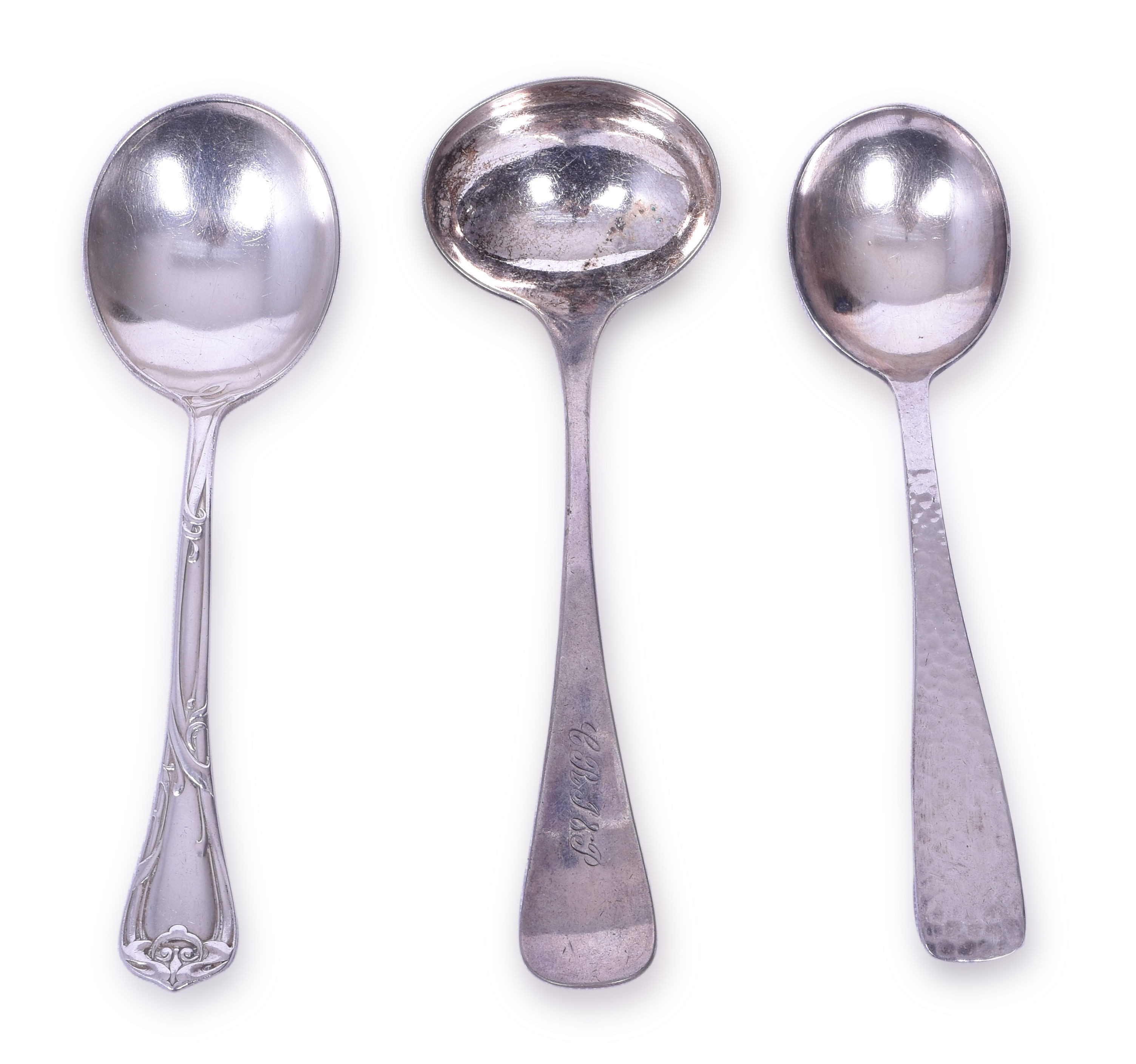3217 - Chicago, Rock Island and Pacific Railroad Sauce Ladle, Gumbo/Soup Spoon & Bouillon Spoon thumbnail