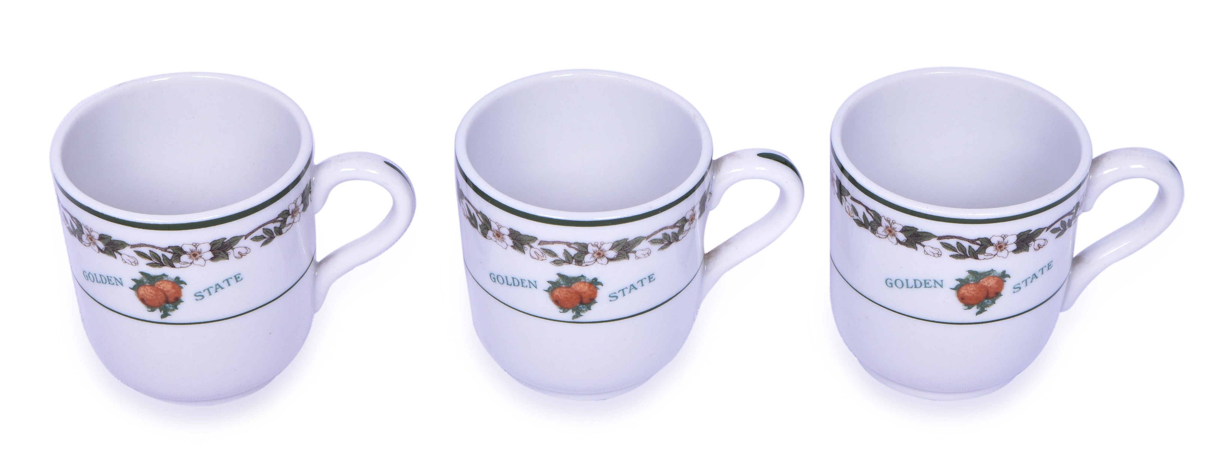 3229 - Golden State Chicago, Rock Island and Pacific Railroad Demitasse Cups thumbnail