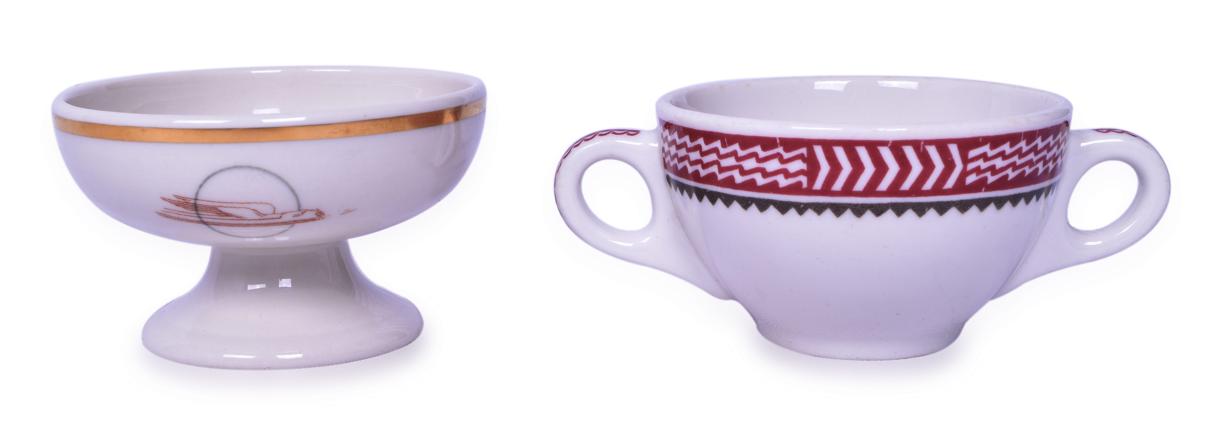 3262 - Atchison, Topeka and Santa Fe & Union Pacific Railroad Sherbet Dish & Bouillon Cup thumbnail