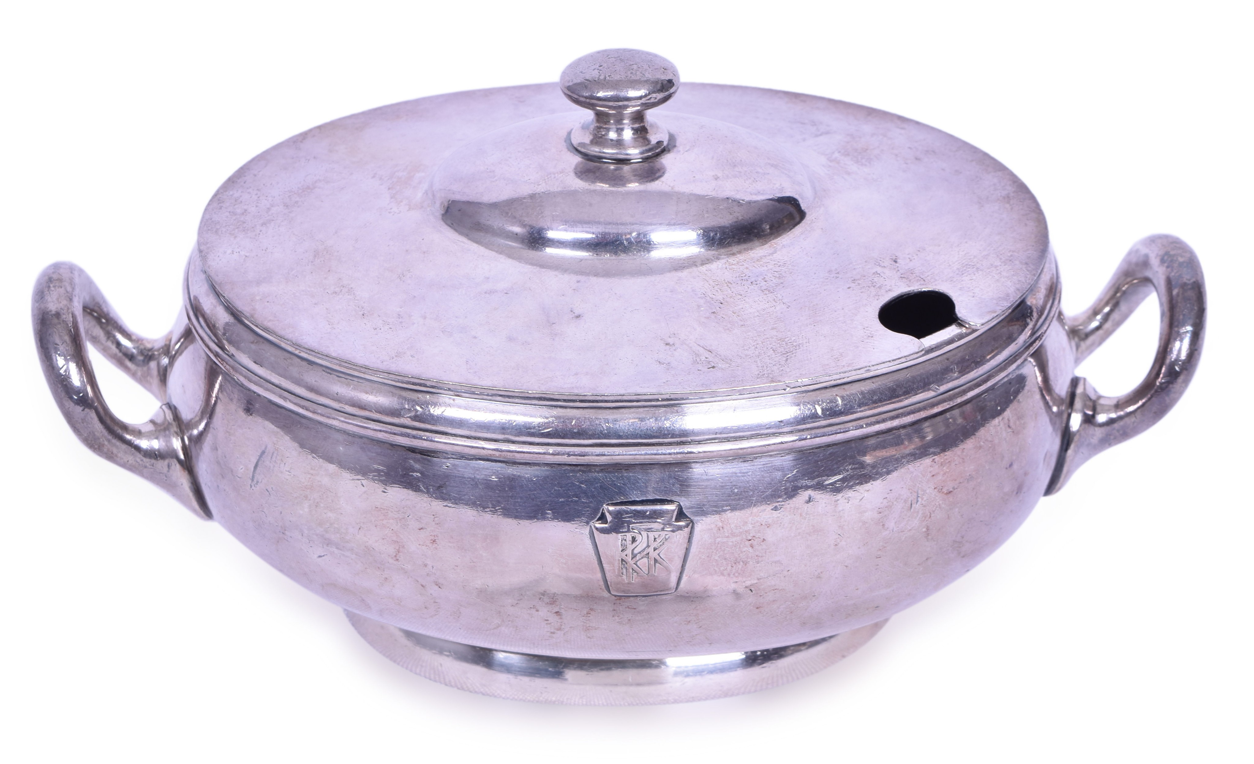 3271 - Reed & Barton Pennsylvania Railroad Double Handled Soup Tureen & Lid thumbnail