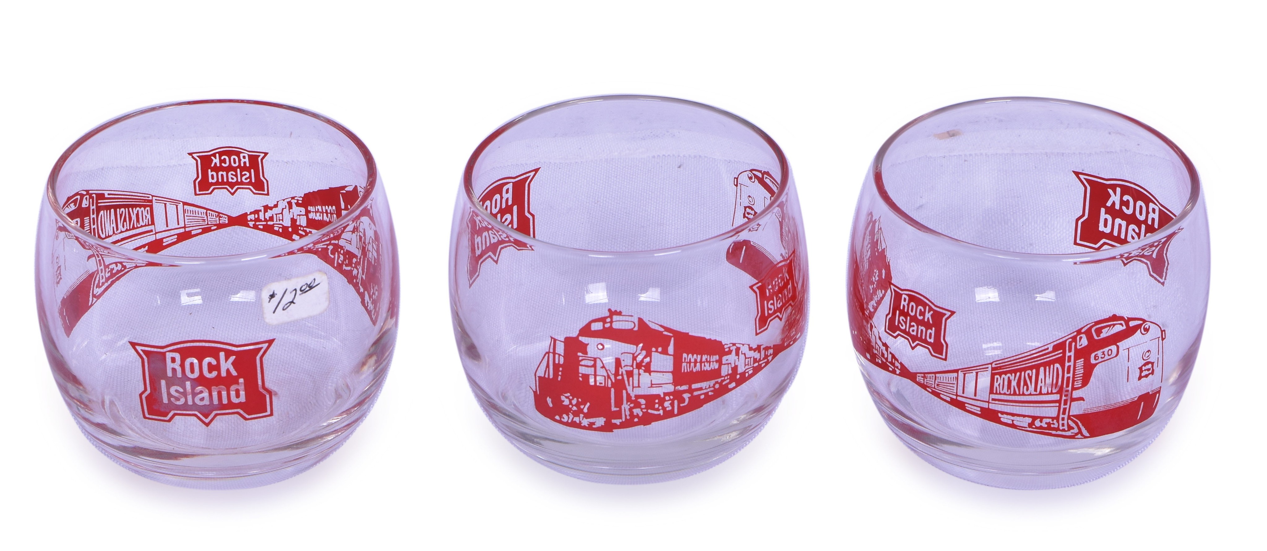 3289 - The Chicago, Rock Island and Pacific Railroad Roly Poly Glasses thumbnail
