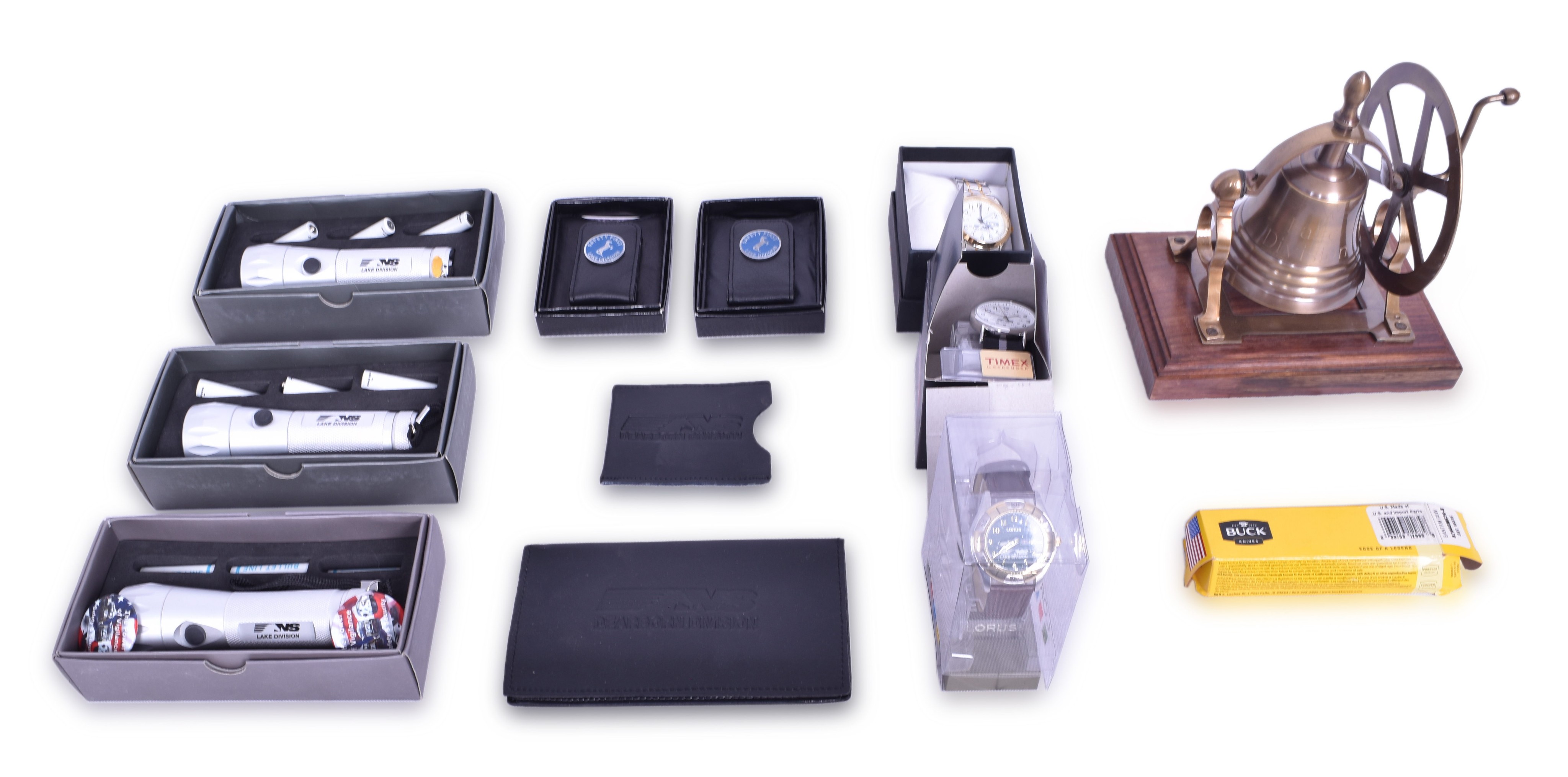 3294 - Norfolk Southern Railroad Watches, Credit Card Holders, Buck Knife, and Other Safety Awards thumbnail