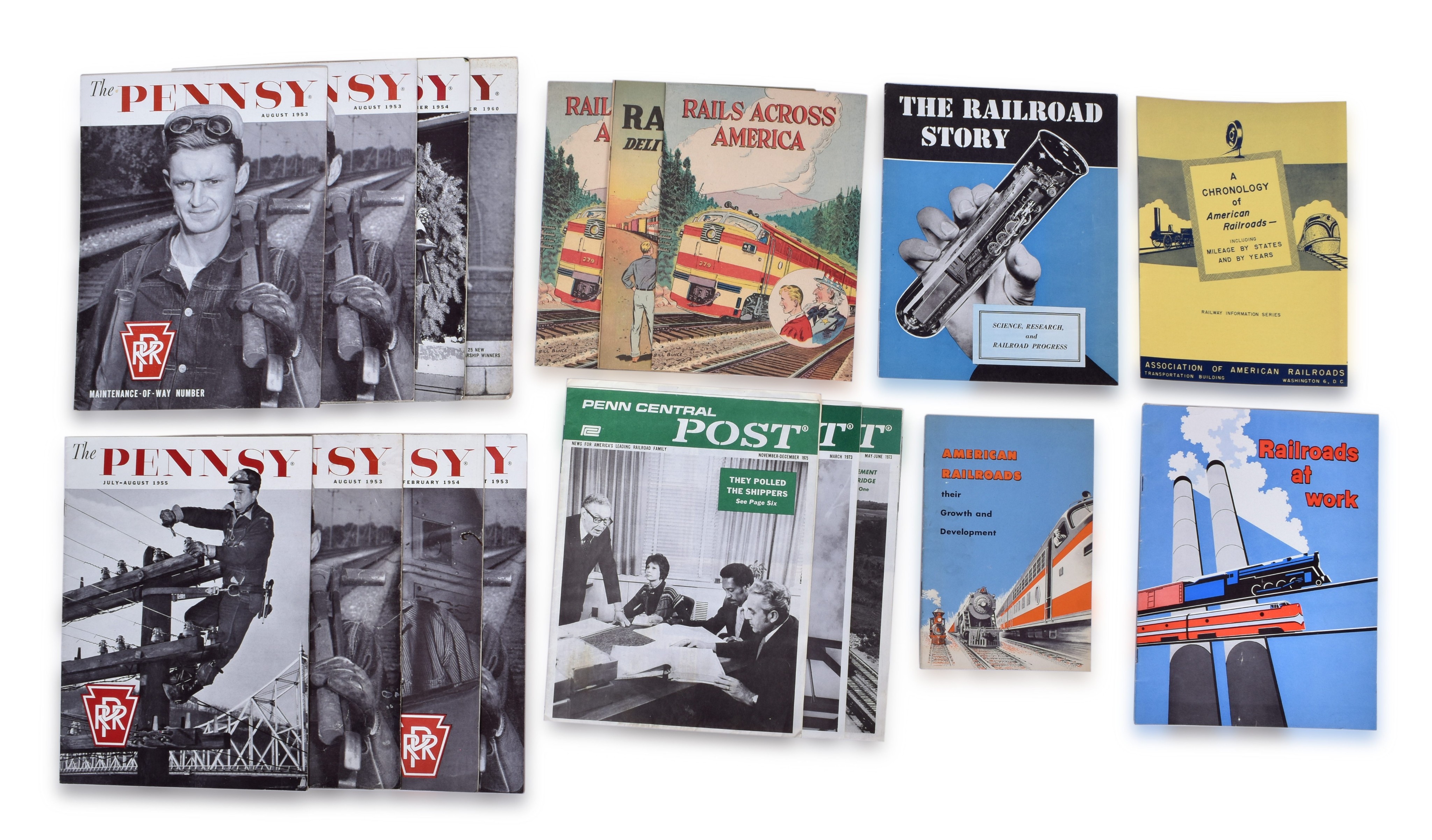 3307 - Pennsylvania Railroad Penn Central Transportation Company & Association of American Railroads Publications & Comics thumbnail