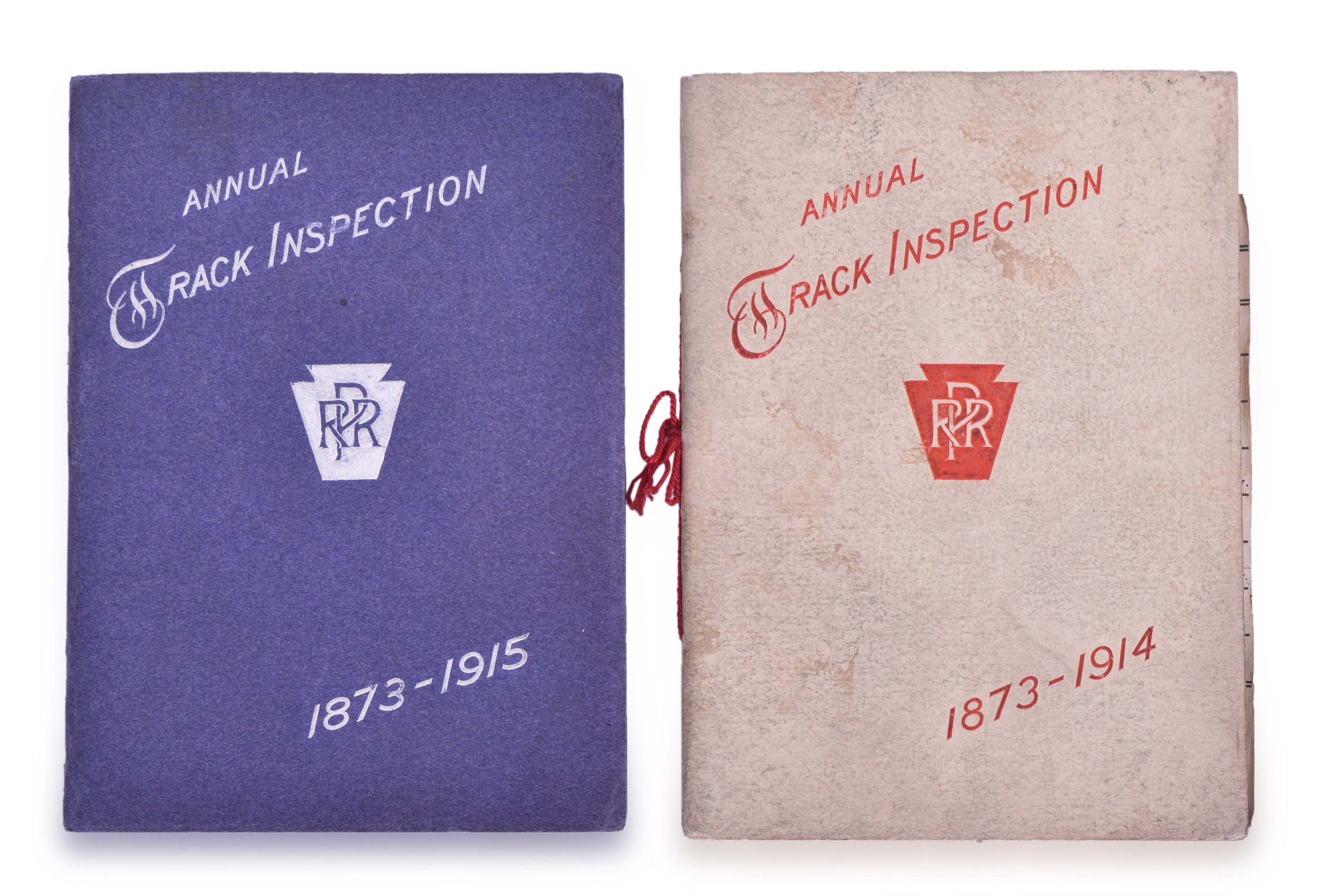 3317 - Pennsylvania Railroad Annual Track Inspection Booklets 1914 & 1915 thumbnail