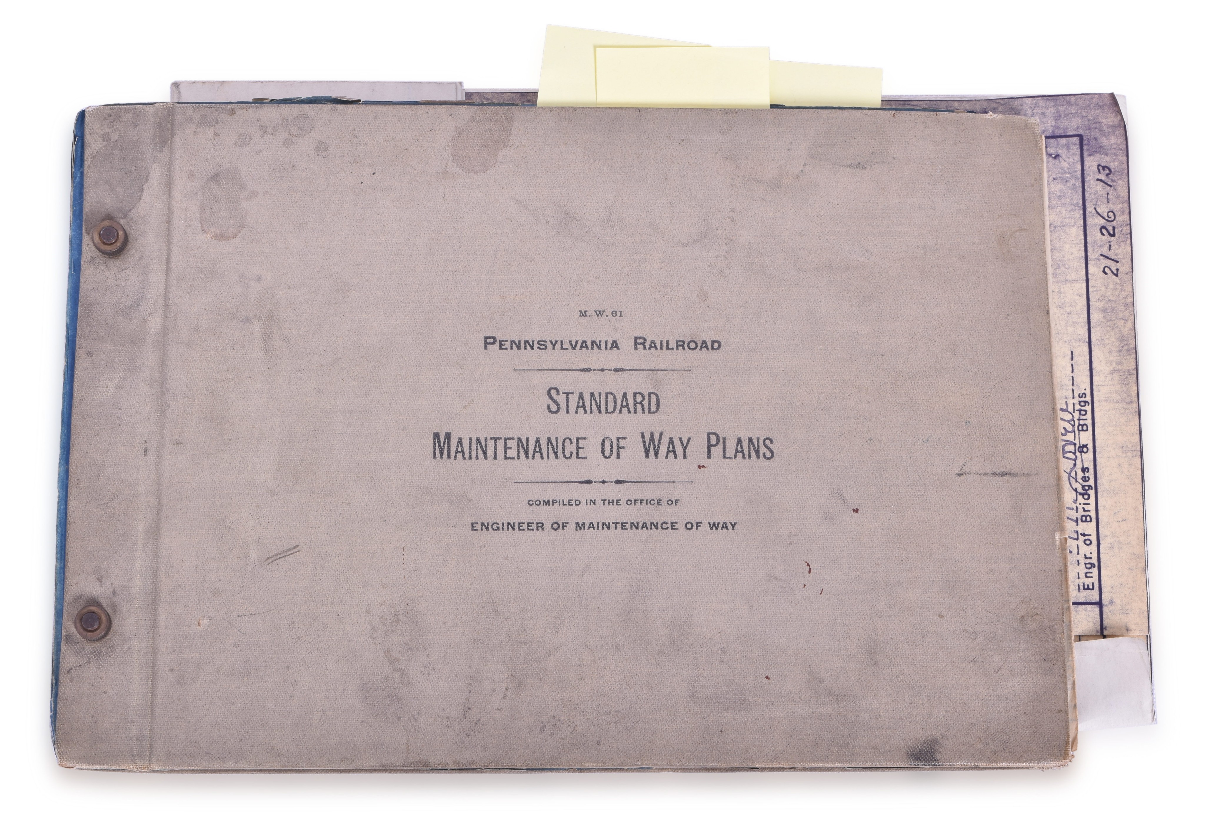 3335 - Pennsylvania Railroad Standard Maintenance of Way Plans Book thumbnail