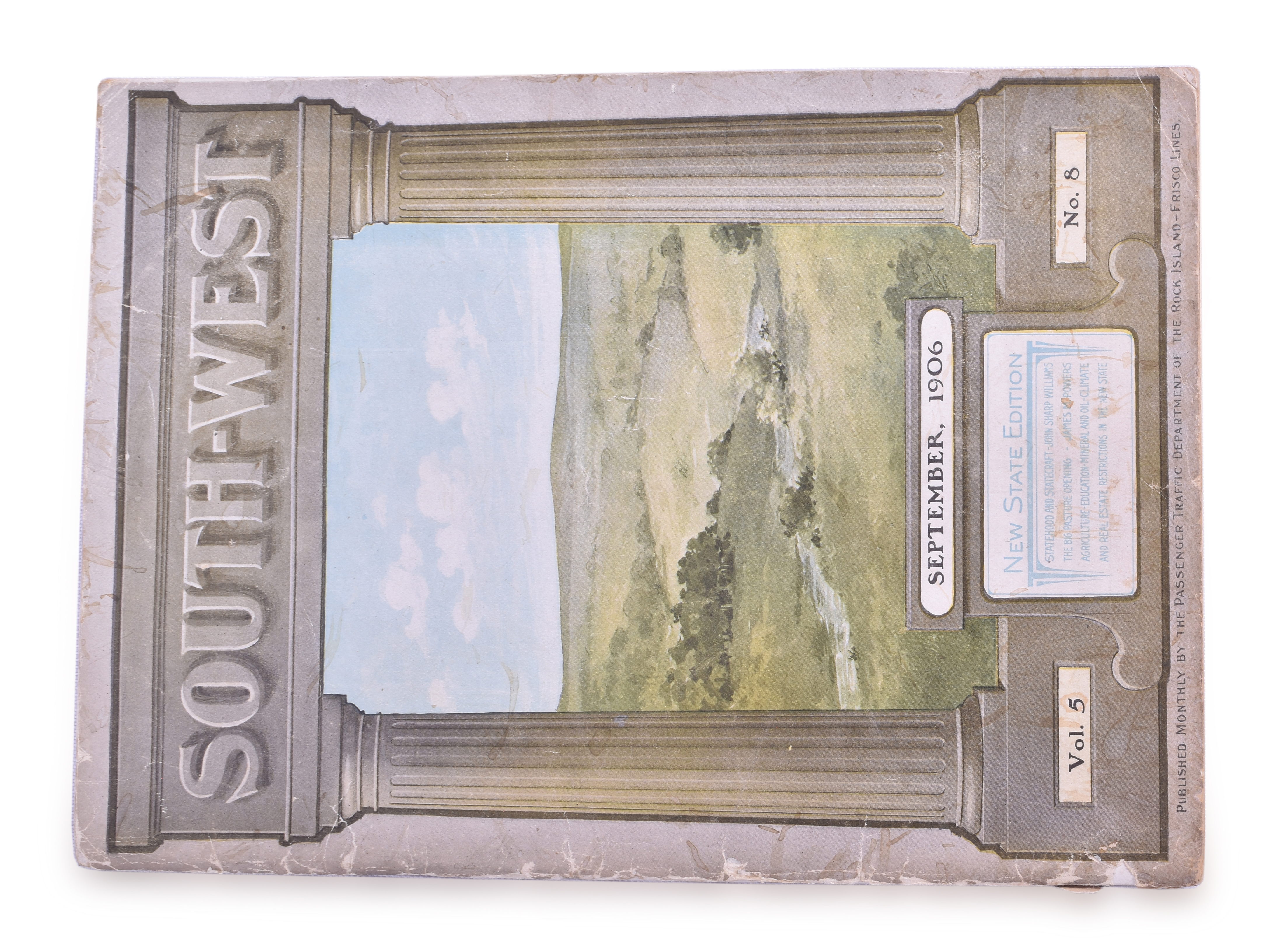 3379 - Rock Island-Frisco Lines Railroad 1906 South-West Vol. 5 No. 8 Travel Booklet thumbnail