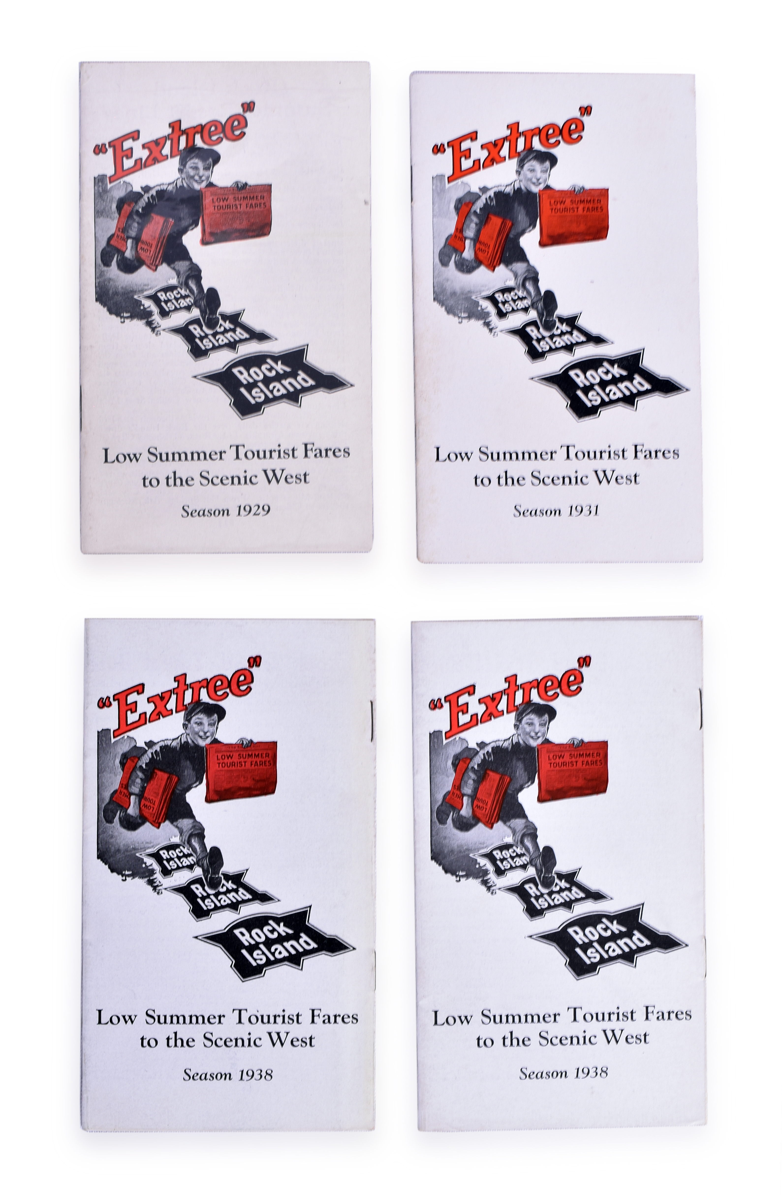 3381 - The Chicago, Rock Island and Pacific Railroad Pocket Summer Tourist Fares to The West Leaflets from 1929, 1931 &1938 thumbnail