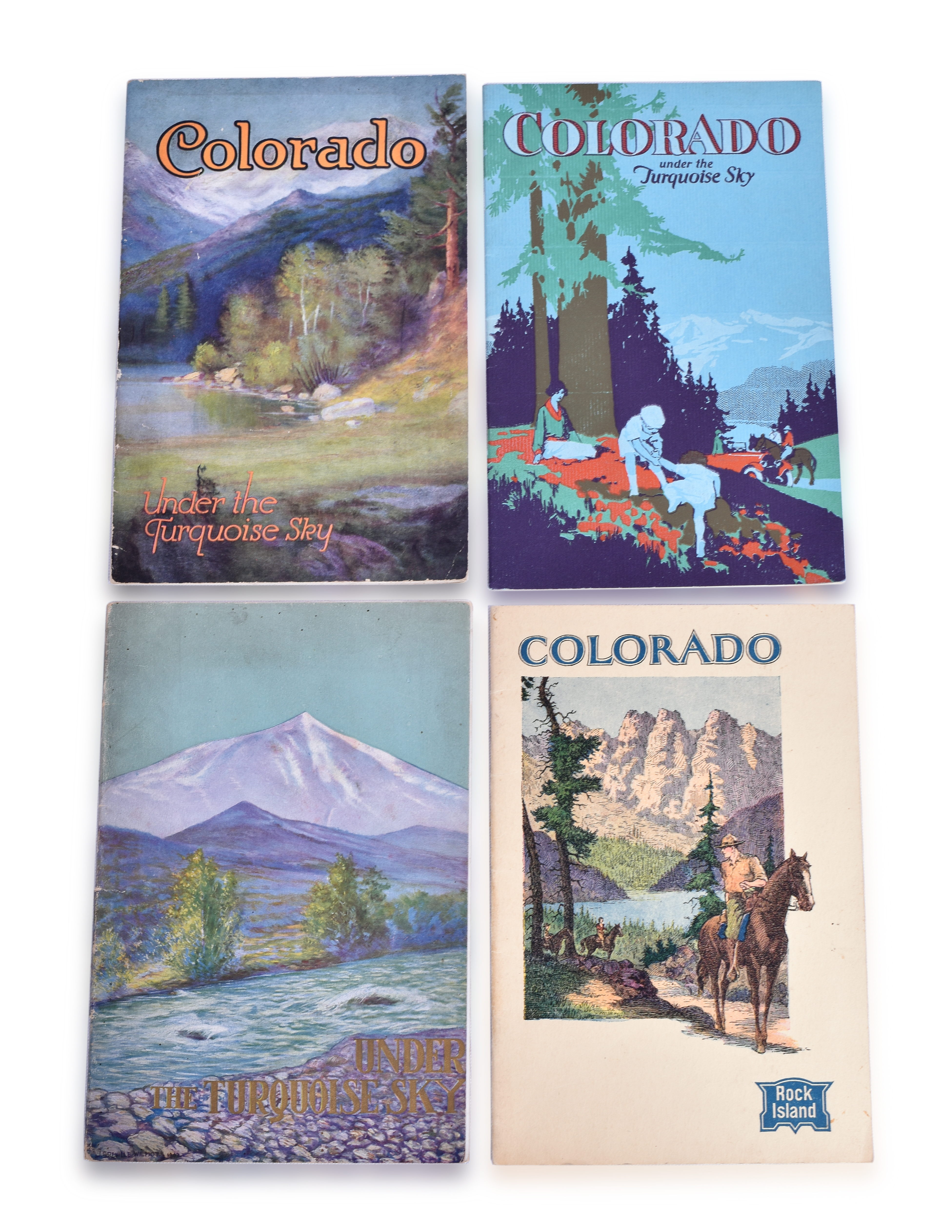 3387 - The Chicago, Rock Island and Pacific Railroad 1921, 1924, 1933, & 1939 Colorado Under the Turquoise Sky Books thumbnail