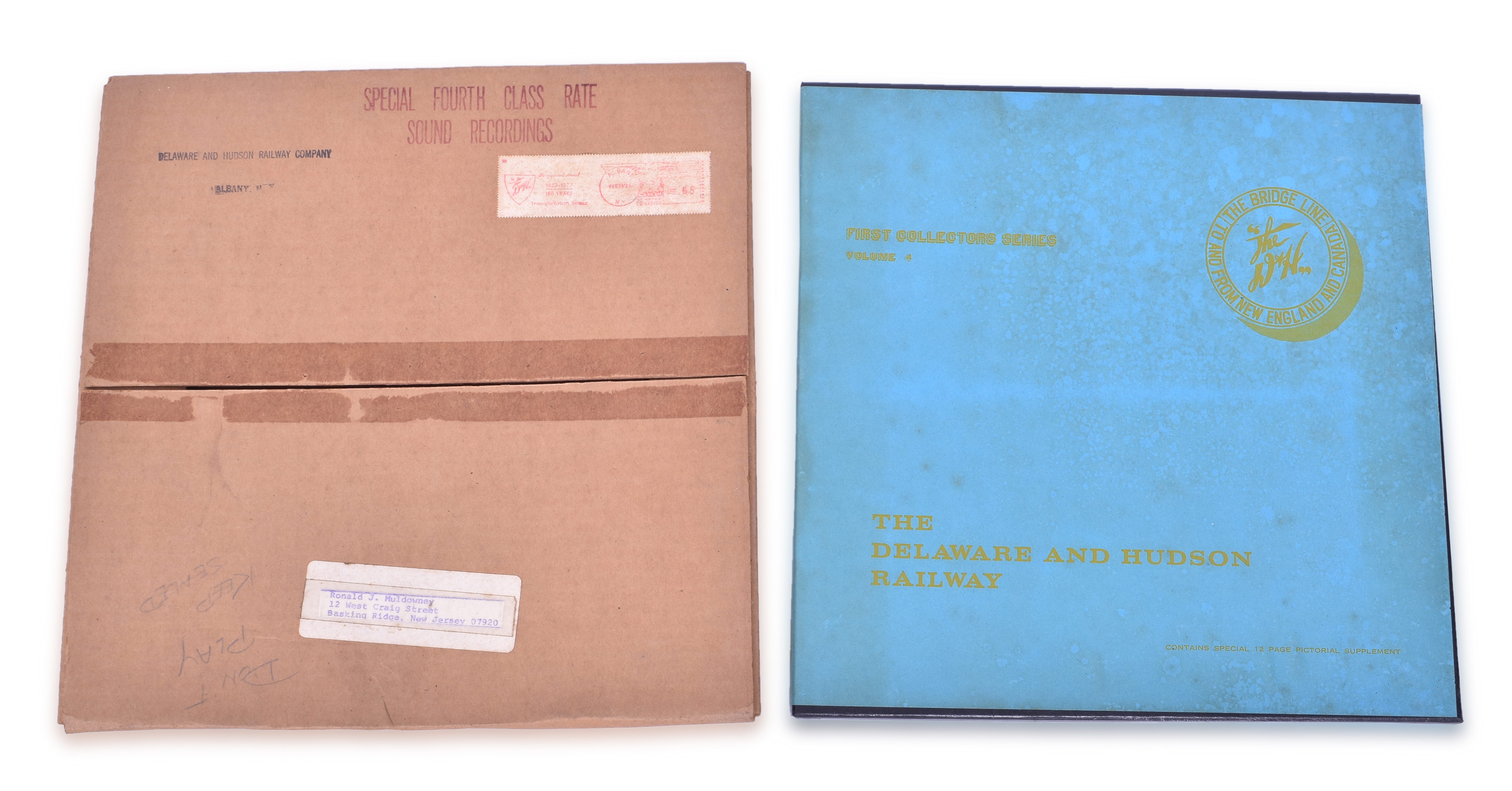 3390 - Unplayed Delaware and Hudson Railroad Record with Original Shipping Carton thumbnail