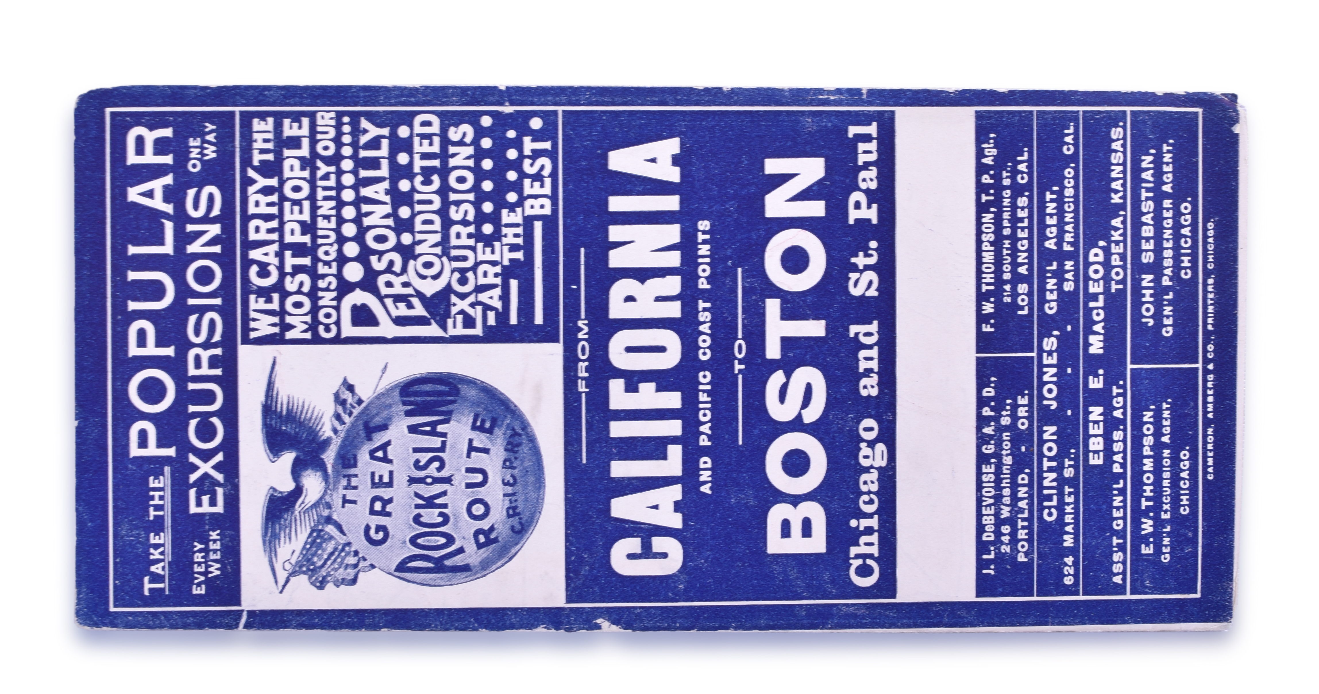 3405 - The Chicago, Rock Island and Pacific Railroad Excursions Timetable & Map thumbnail