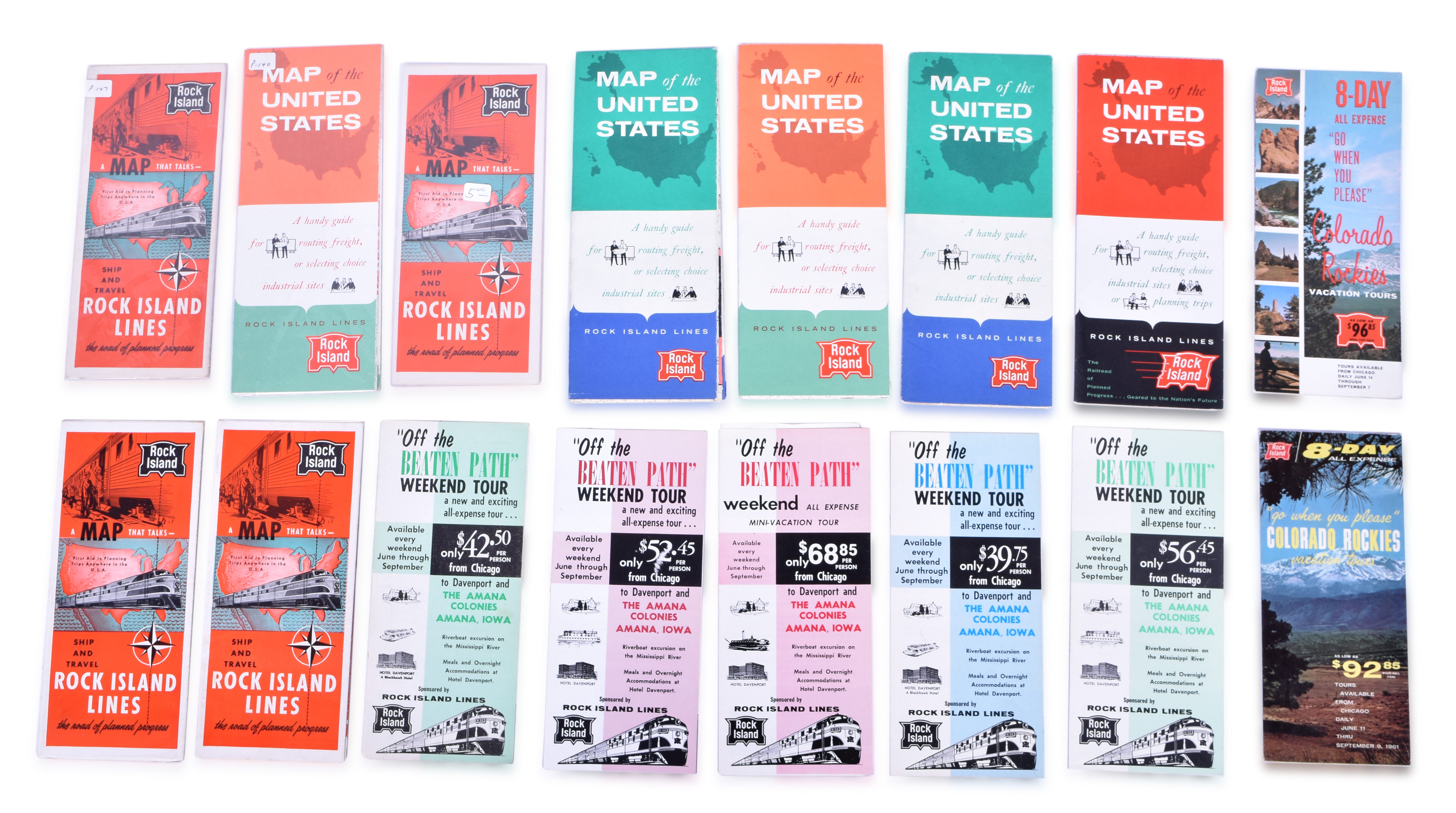 3425 - The Chicago, Rock Island and Pacific Railroad Maps of United States, Brochures & Travel Pamphlets thumbnail