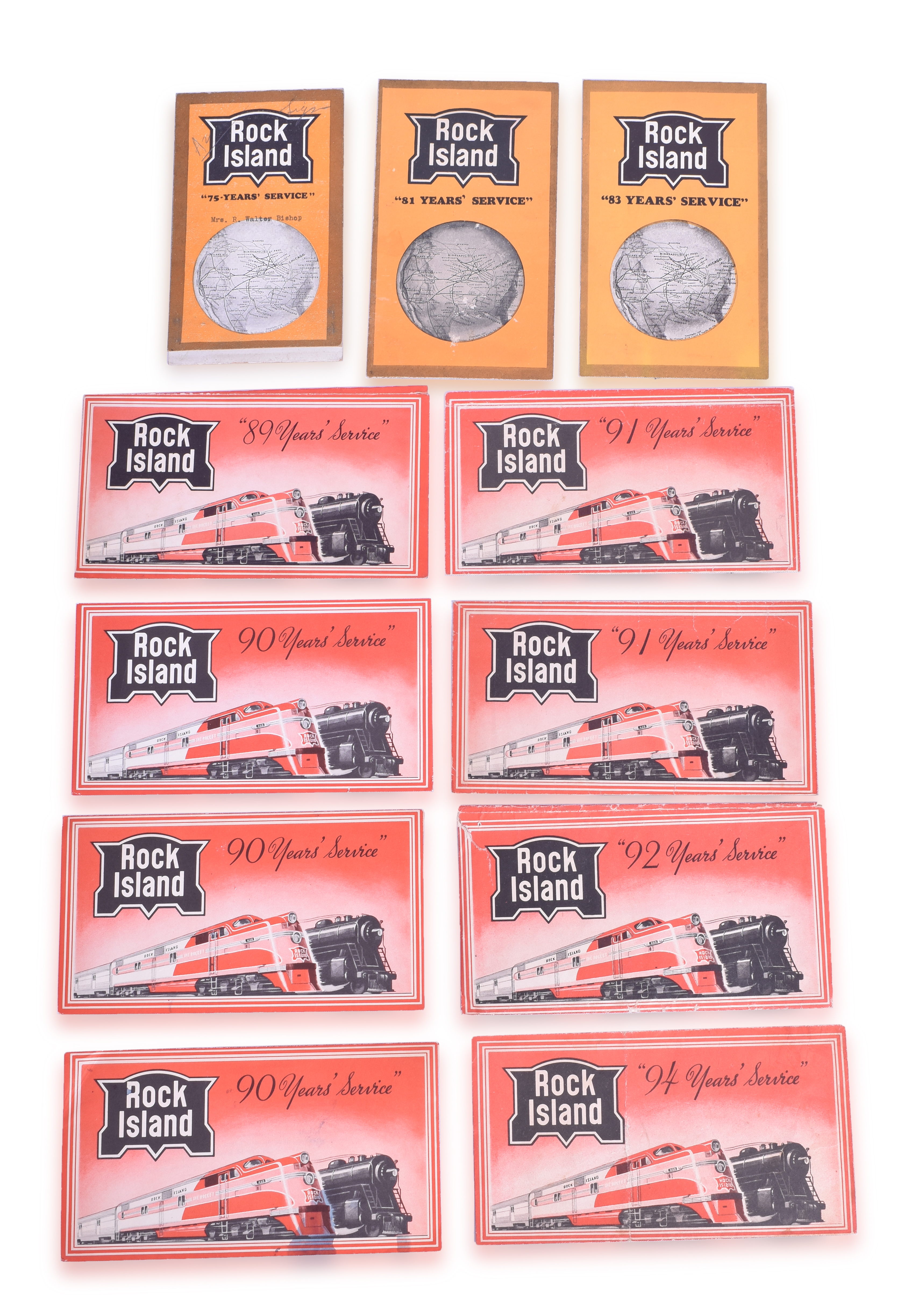 3433 - The Chicago, Rock Island and Pacific Railroad 1920's to 1940's Ticket Pouches thumbnail