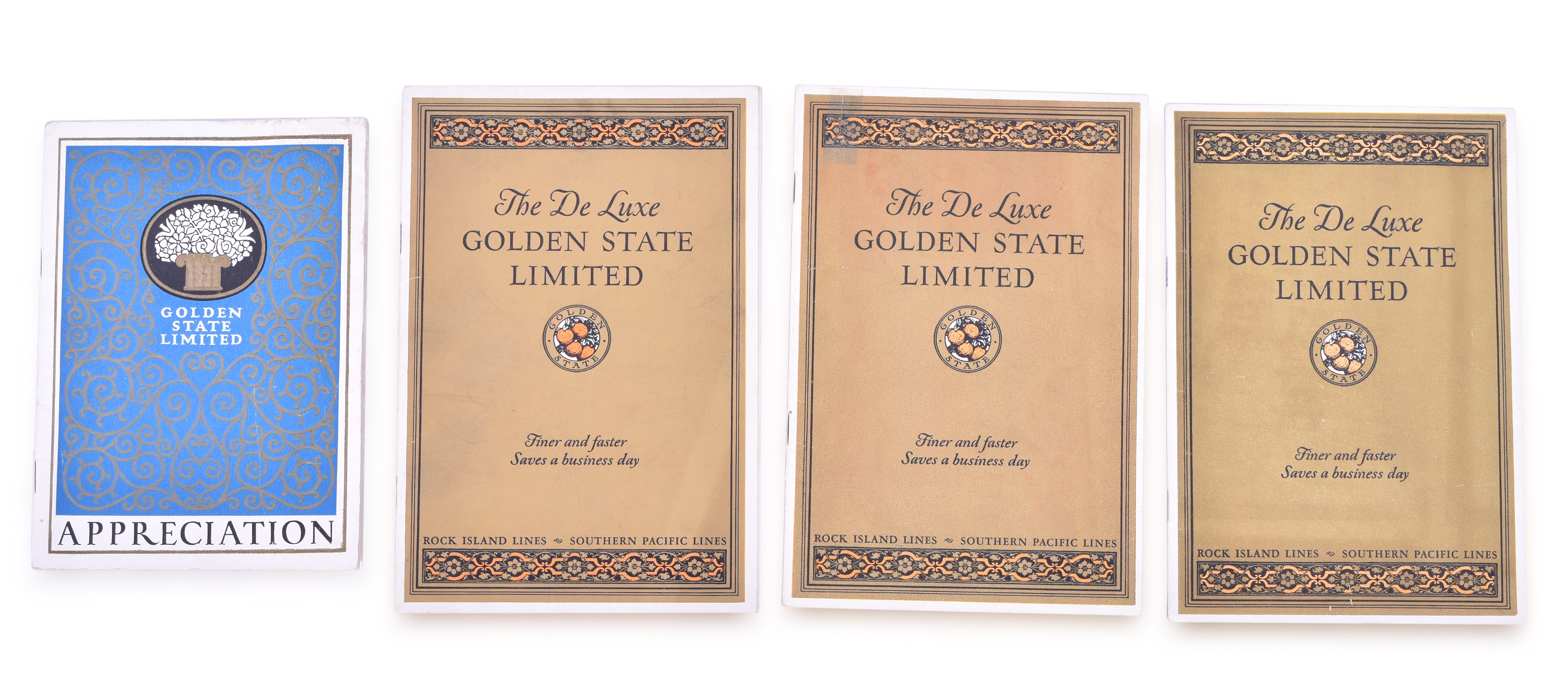 3437 - The Golden State Limited Southern Pacific and the Rock Island Railroad 1920's Appreciation & Advertising Booklets thumbnail