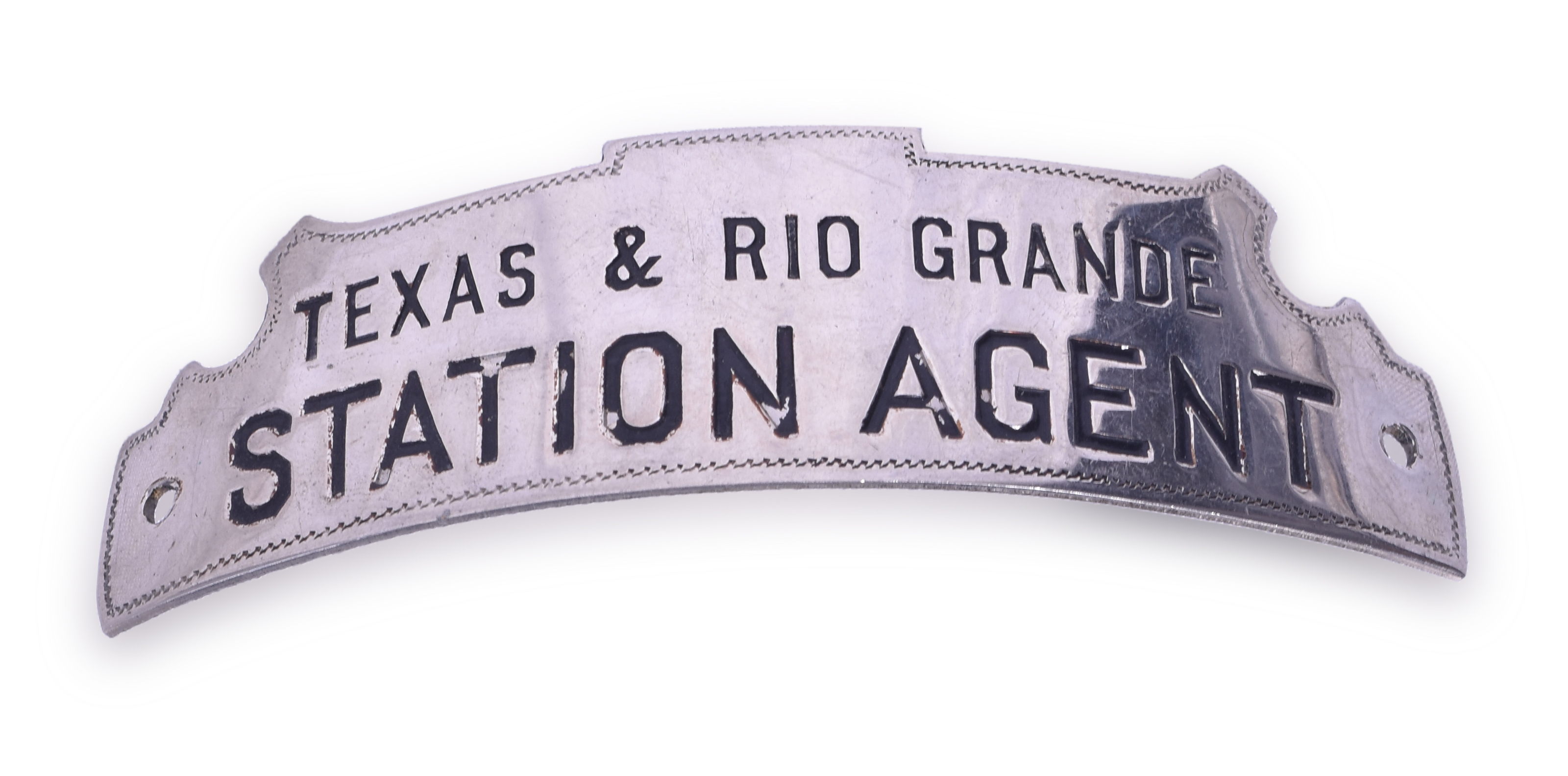 3438 - Texas & Rio Grande Station Agent Cap Badge thumbnail