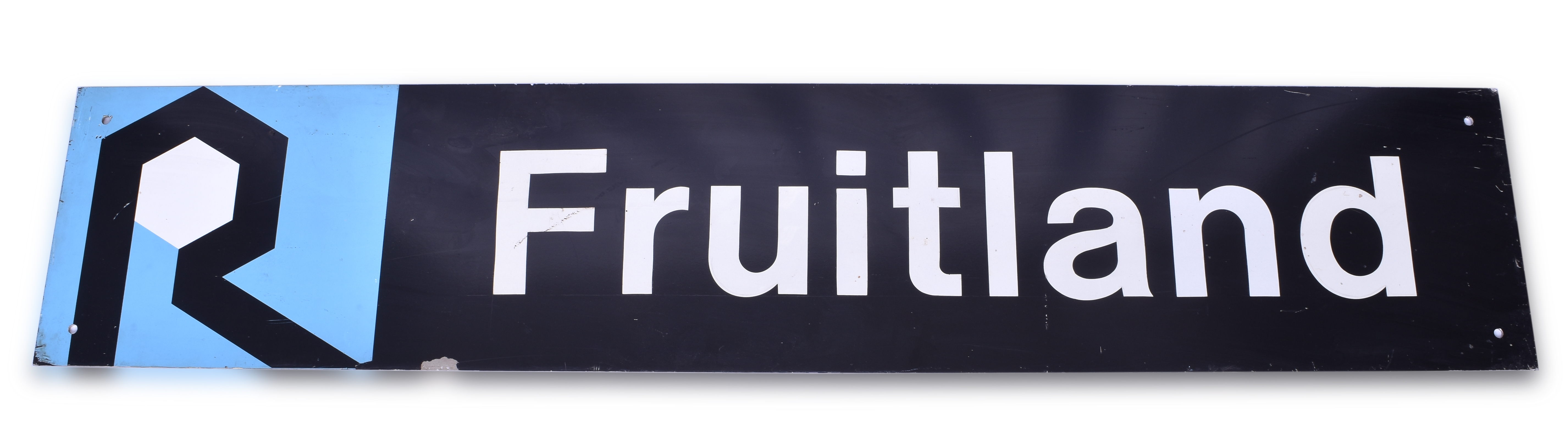 3448 - Rock Island / The Rock Railroad Fruitland, Iowa Sign thumbnail