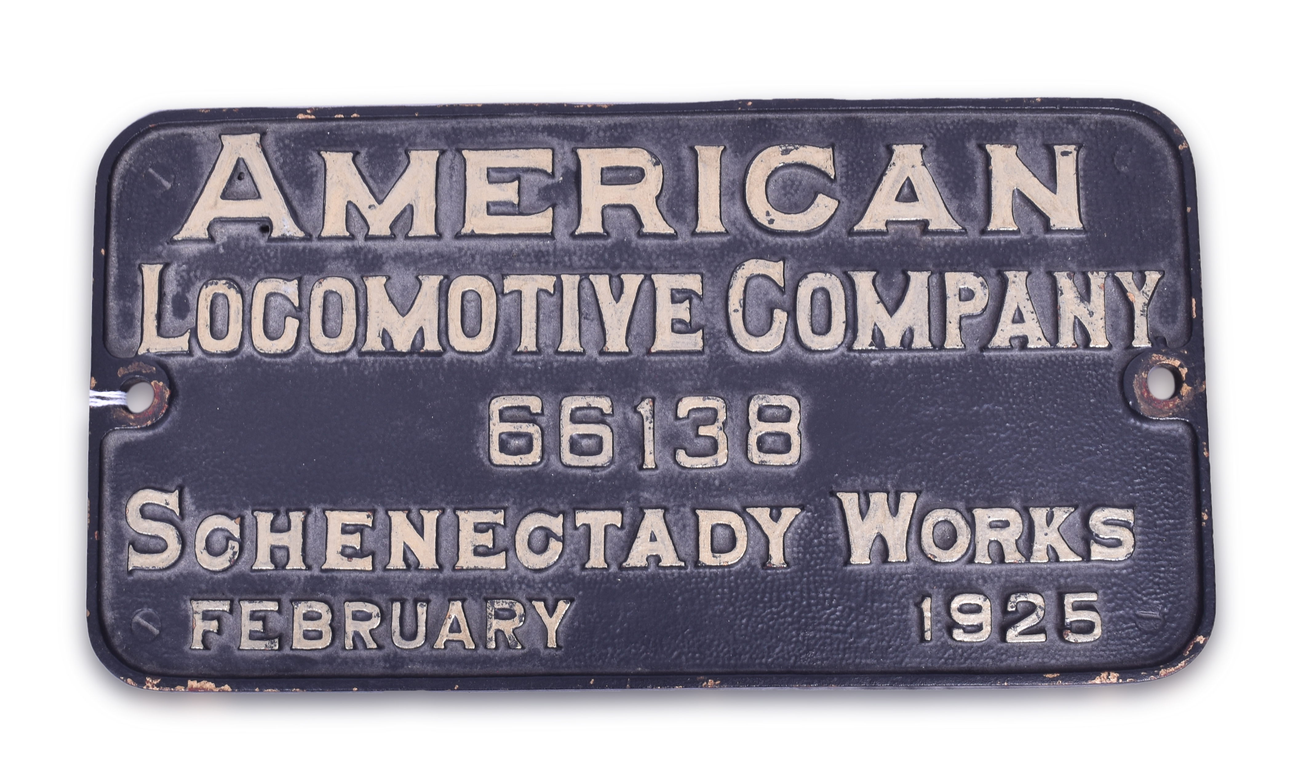 3450 - American Locomotive Company Wabash #2700 2-8-2 Steam Locomotive Builders Plate thumbnail