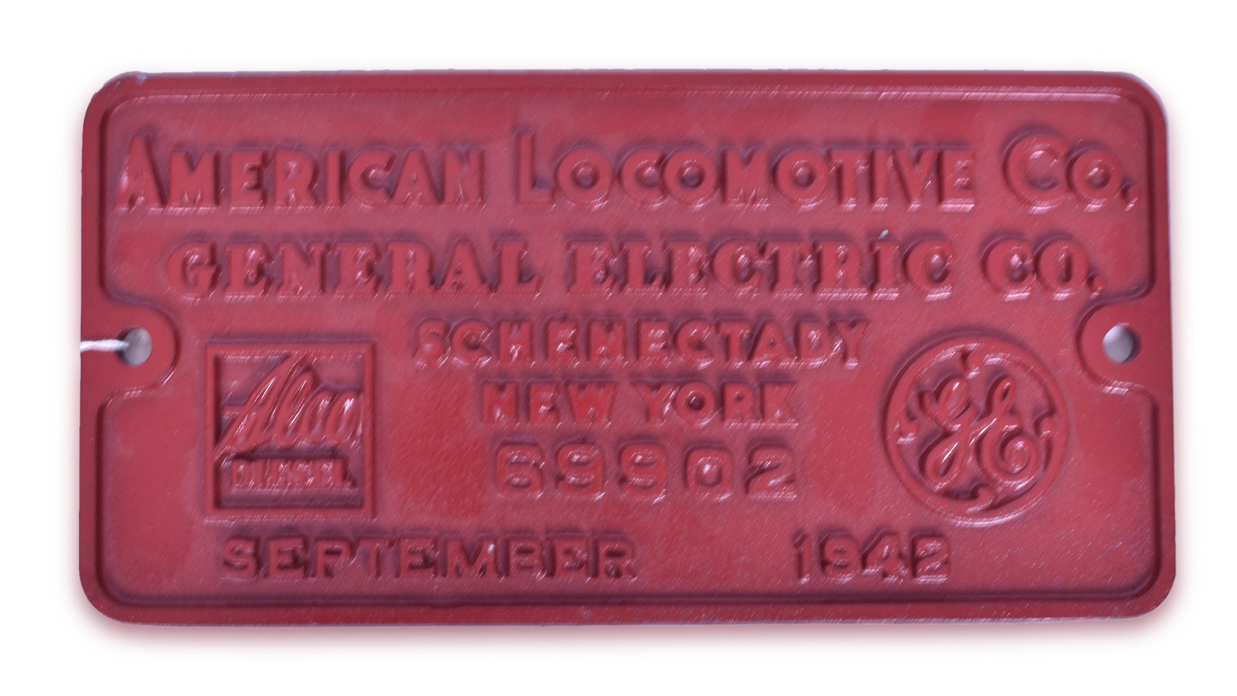 3452 - American Locomotive Works - Chicago, Rock Island & Pacific S2 Switcher Builders Plate thumbnail