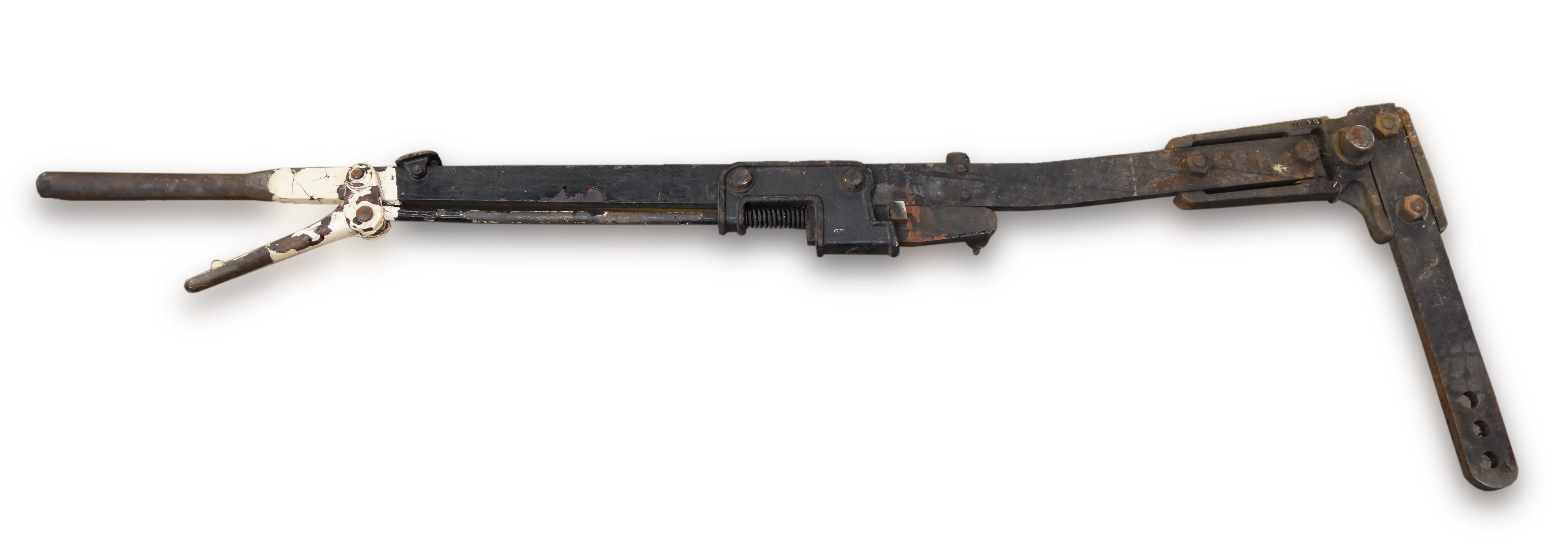 3556 - Railroad Switch Tower Cast Iron Strong Arm Lever thumbnail