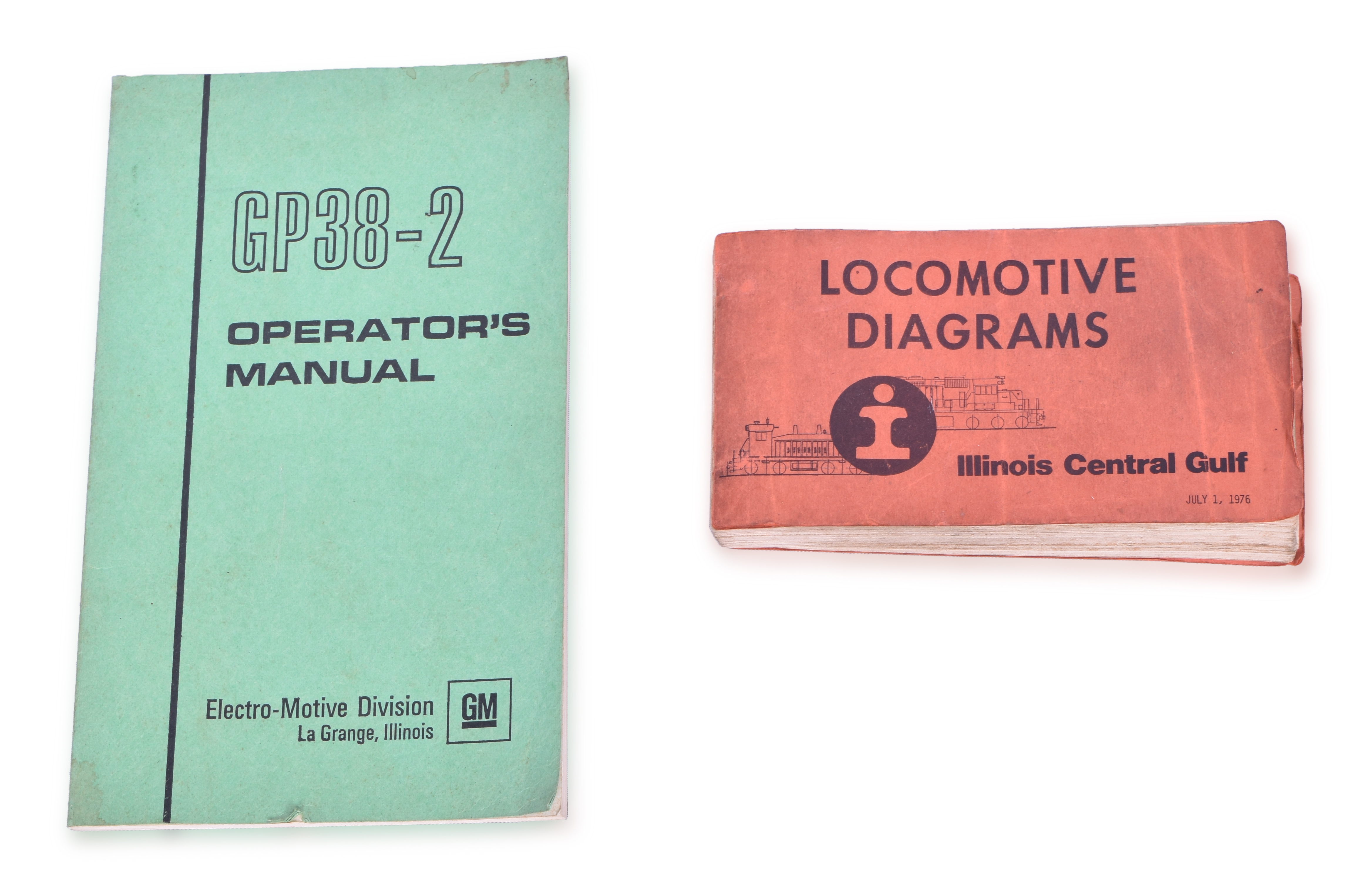 3561 - Illinois Central Gulf Locomotive Diagram Book and GP38-2 Operators Manual thumbnail