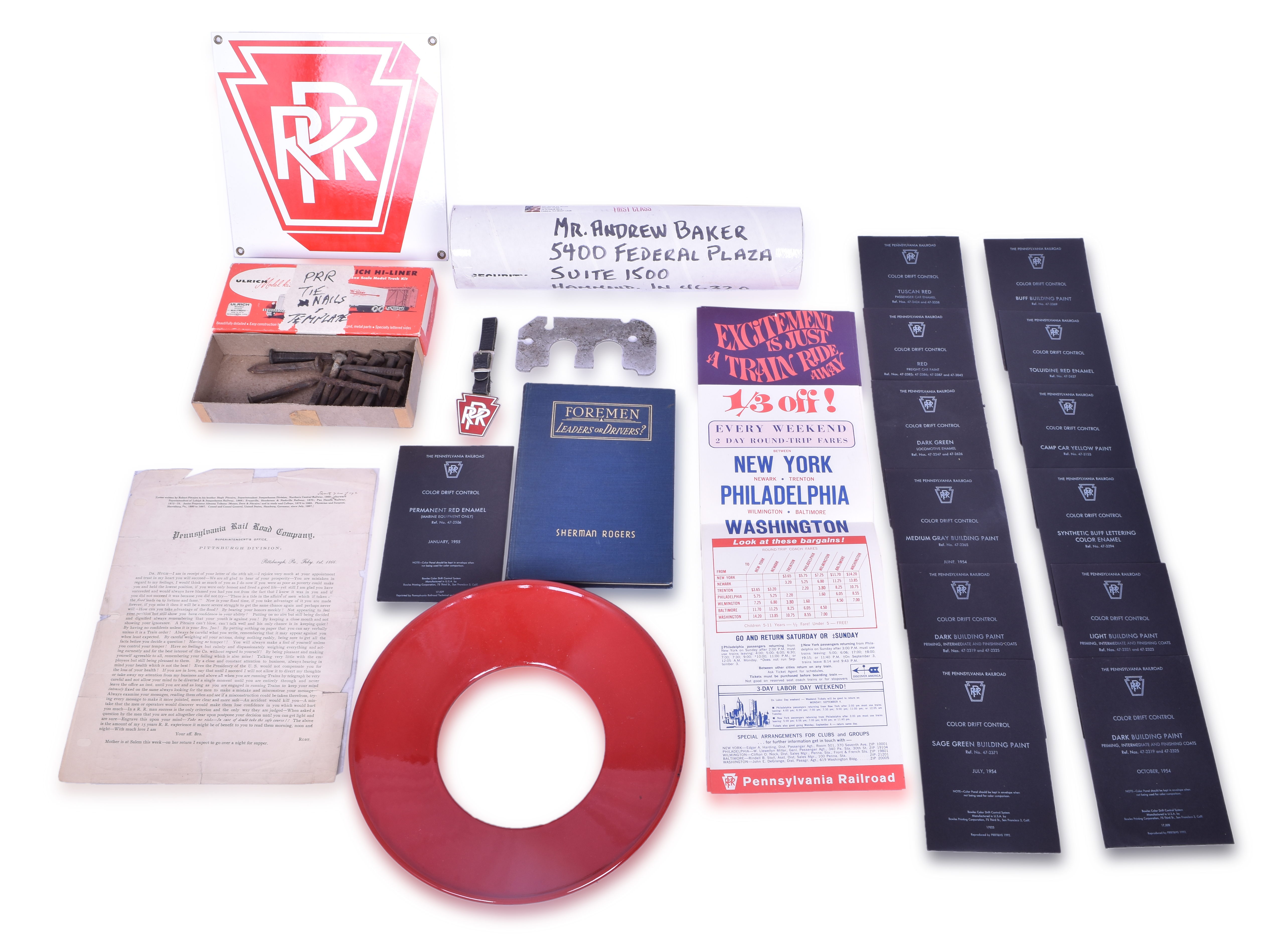 3565 - Mixed Lot of Pennsylvania Railroadiana thumbnail