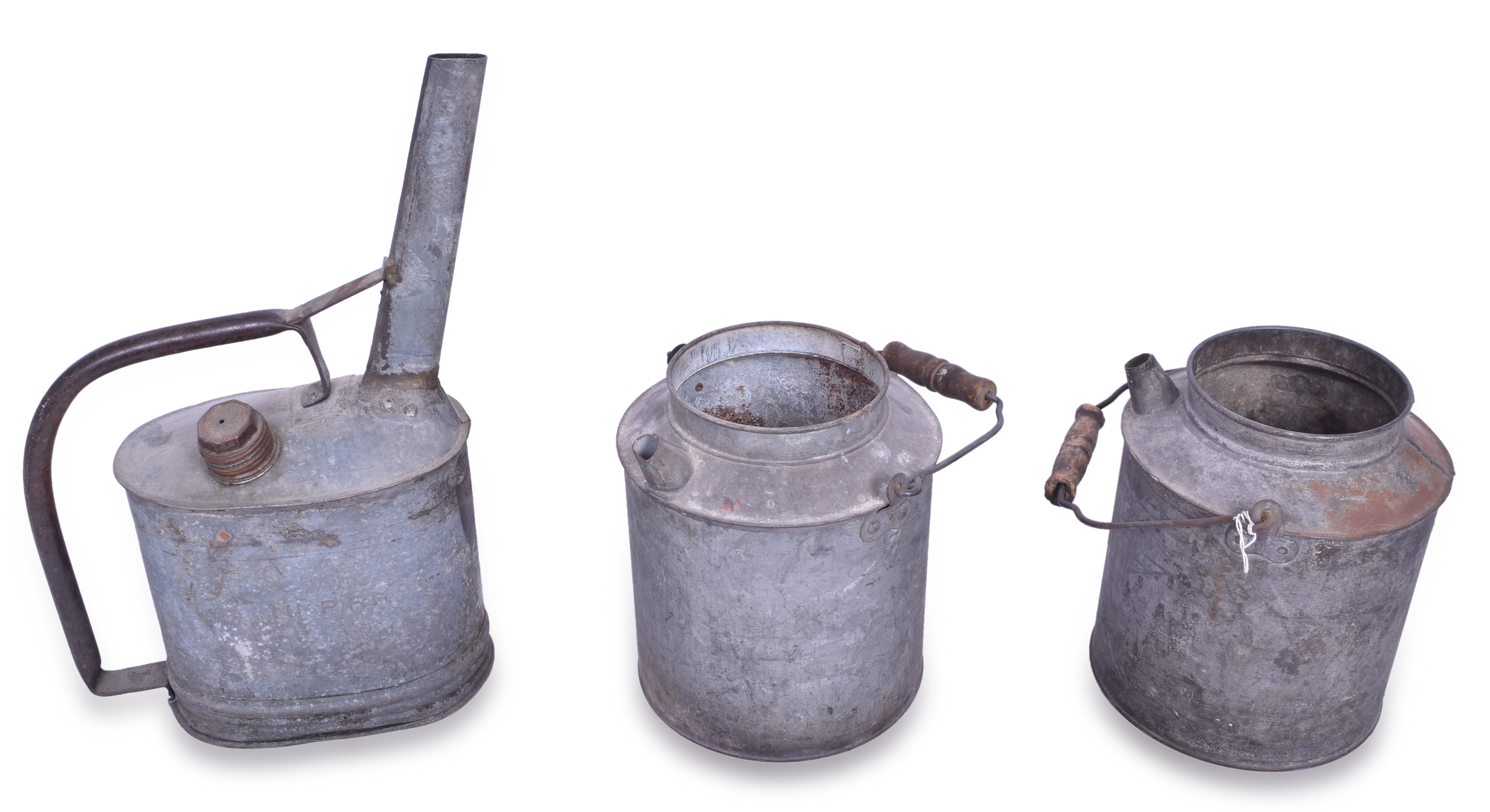 3569 - Three Pieces Nickel Plate Railroad Tin Wear thumbnail