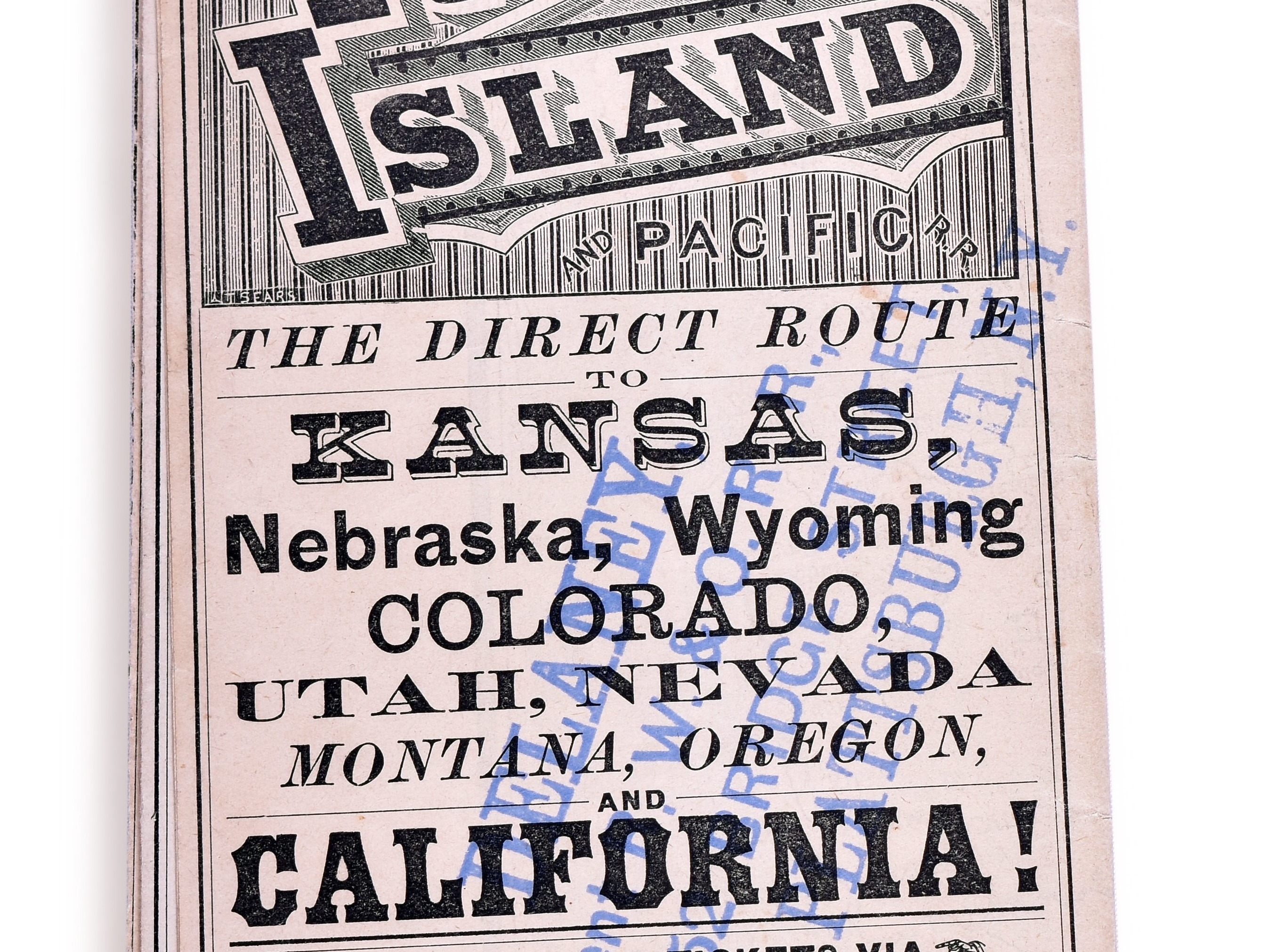 3447 - The Chicago, Rock Island and Pacific Railroad 1879 Timetable thumbnail