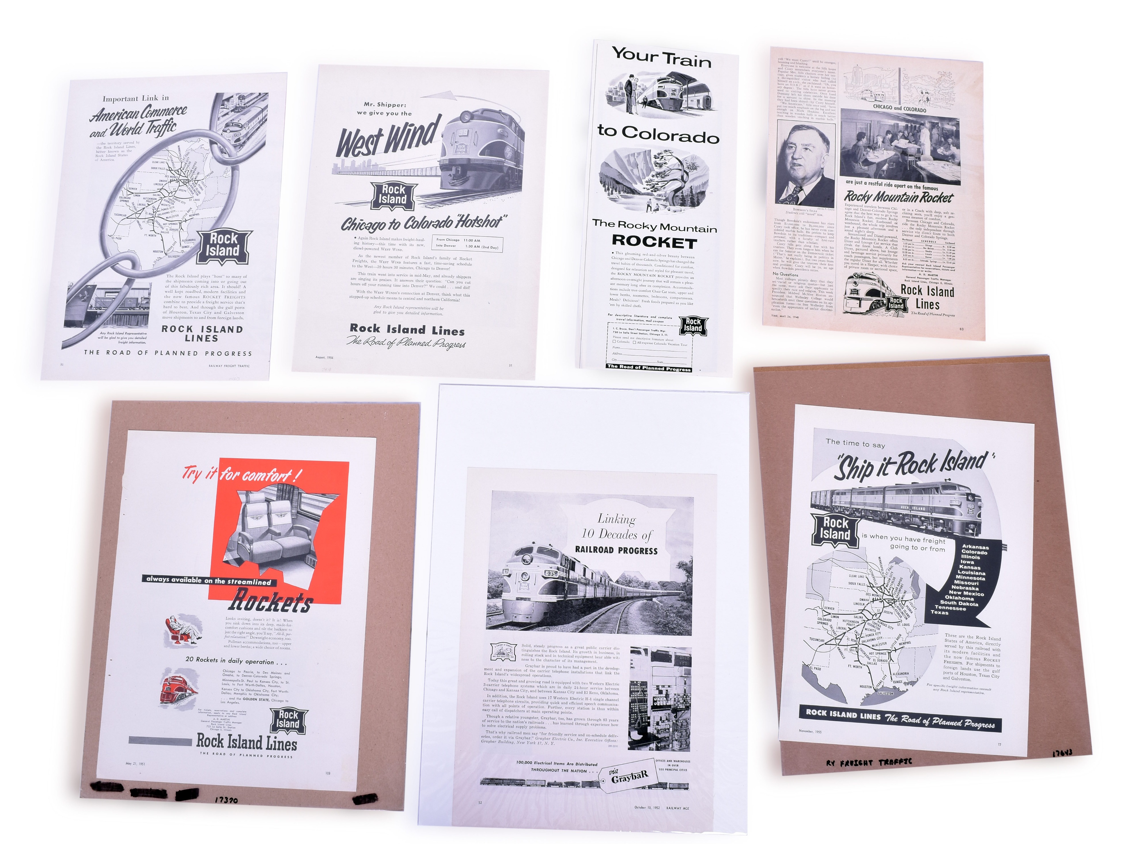 3461 - Golden State, The Chicago, Rock Island Sothern Pacific and Pacific Railroad News Paper & Magazine Advertising. thumbnail