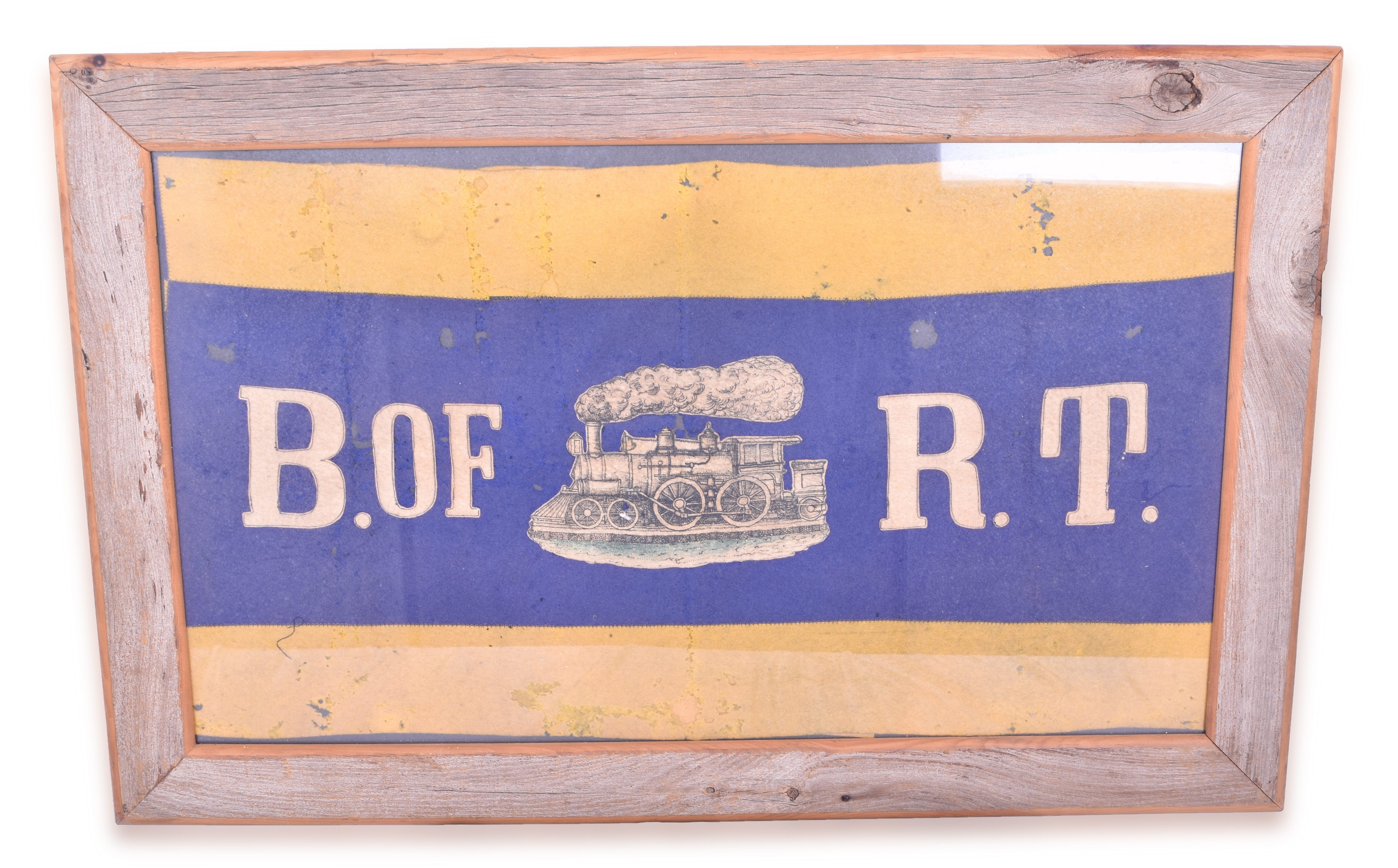 3480 - Brotherhood of Railroad Trainmen Felt Lodge Banner thumbnail