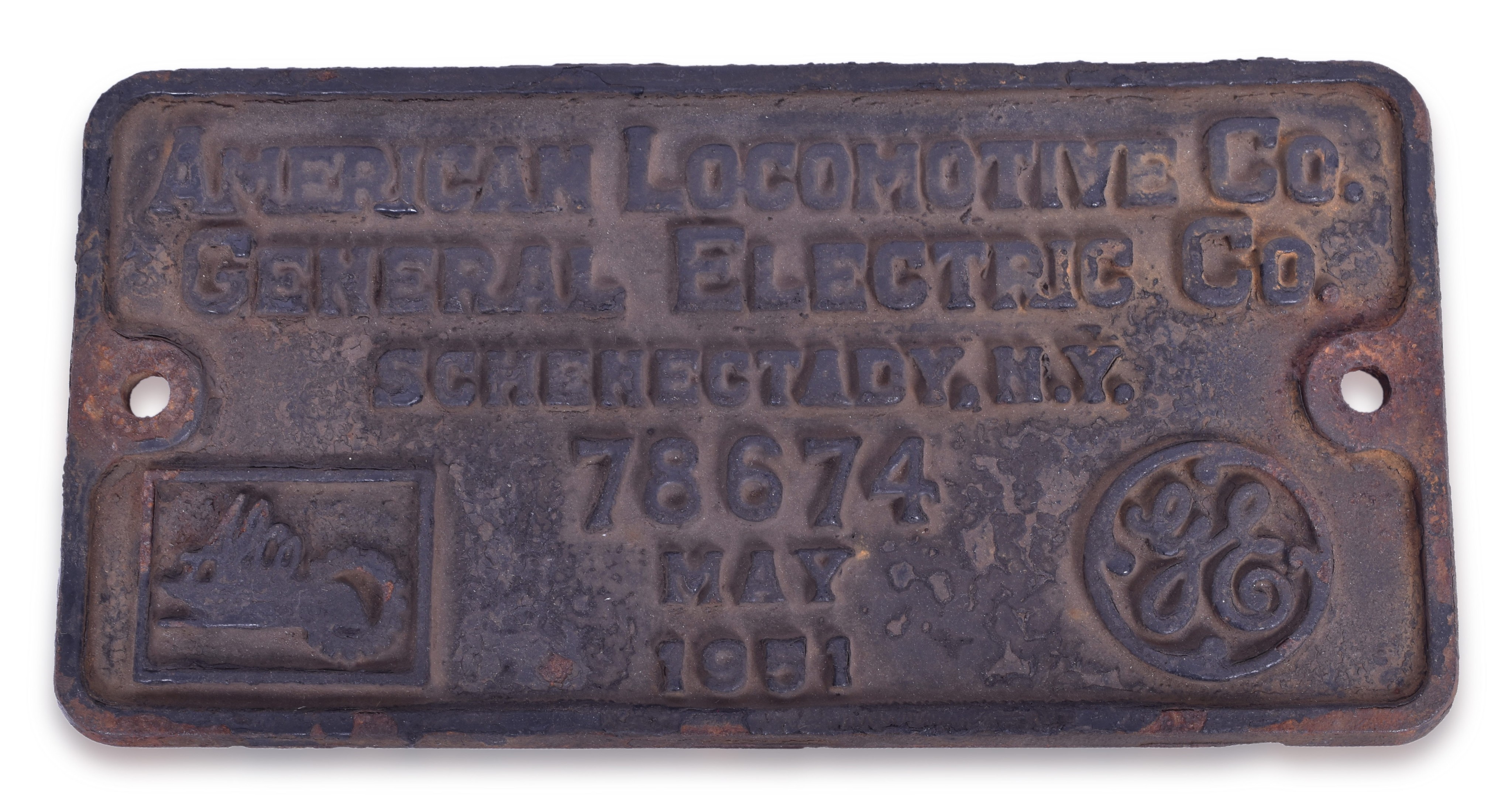 3487 - American Locomotive Works New York Central Alco FB Builders Plate thumbnail
