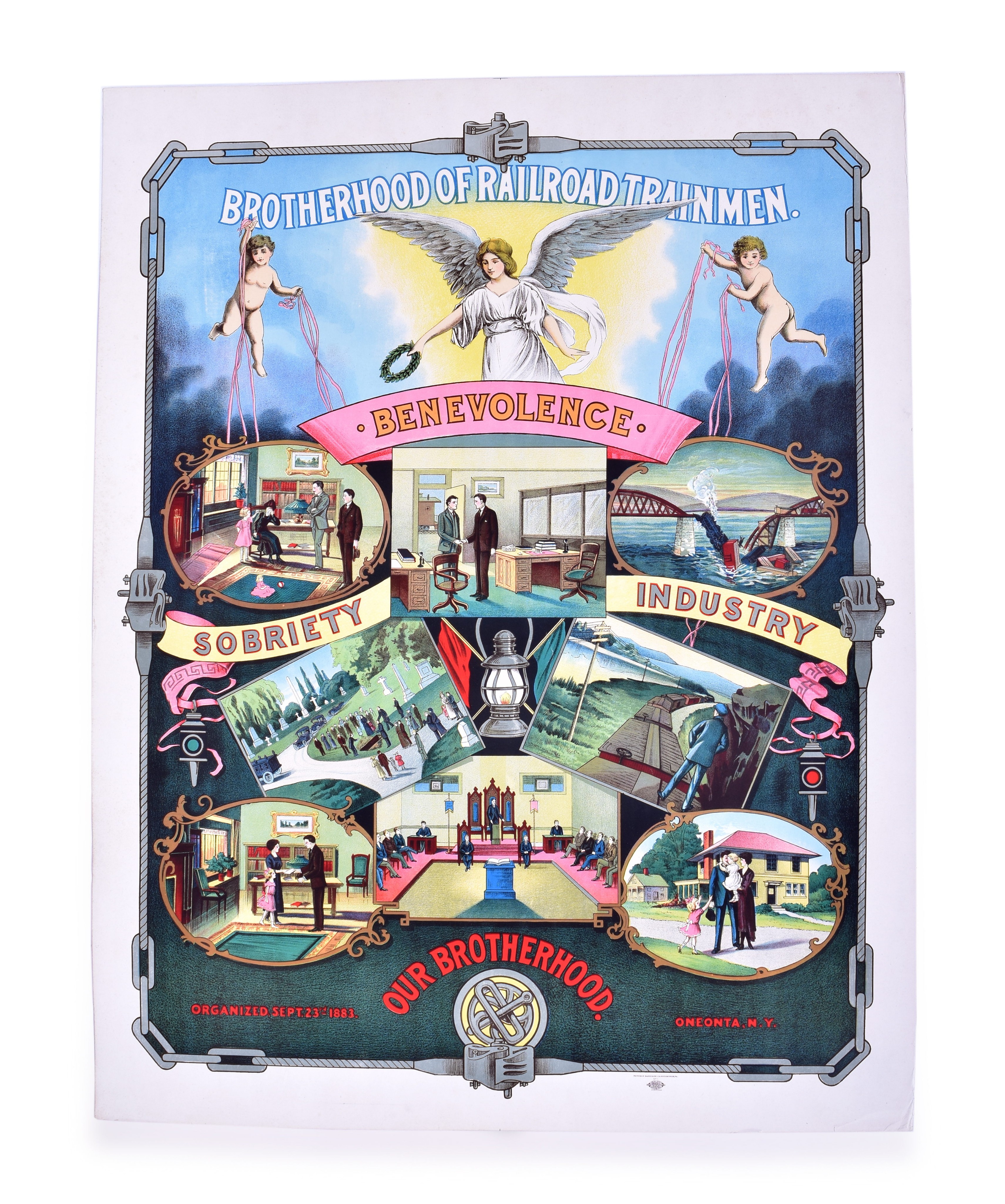 3489 - Brotherhood of Railroad Trainmen Advertising Poster thumbnail