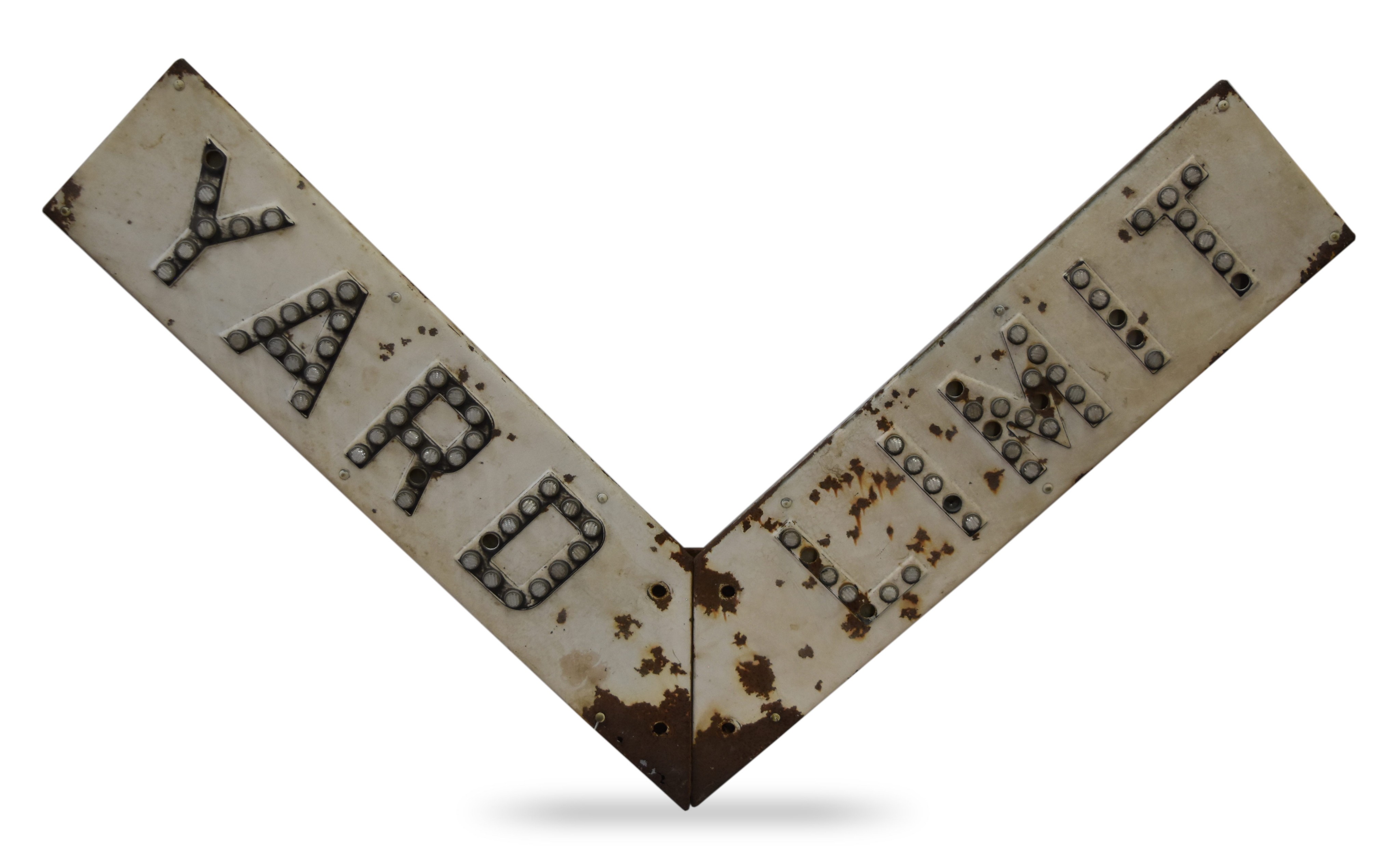 3512 - Railroad Yard Limit Sign w/ Cat Eye Reflectors thumbnail