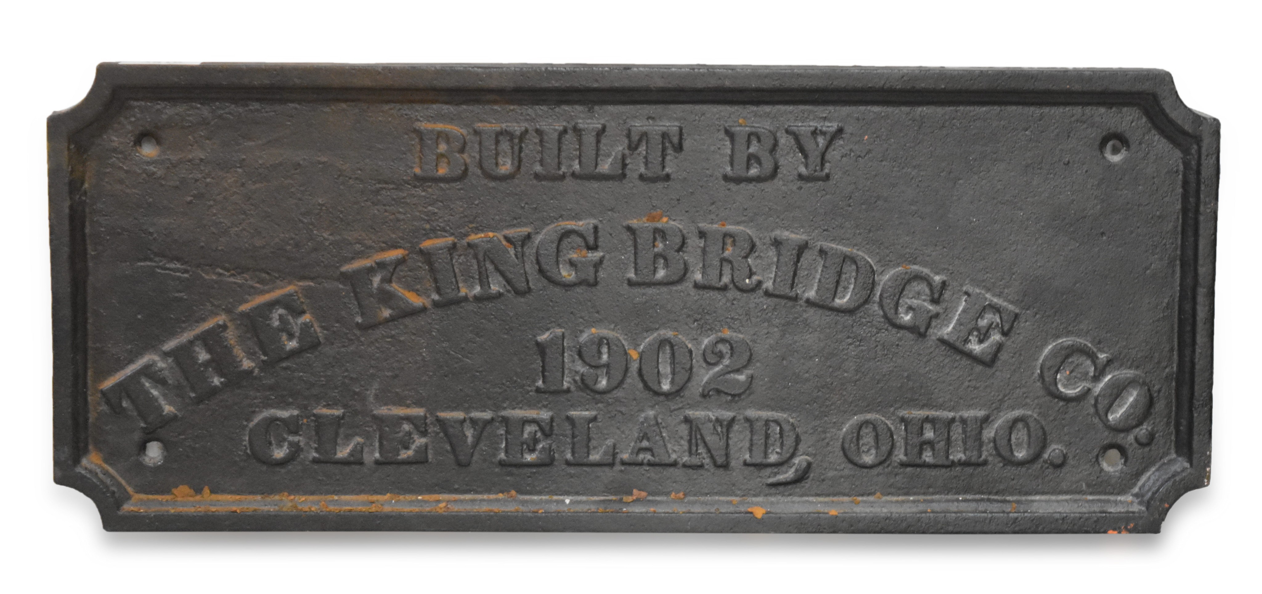 3516 - Restored 1902 King Bridge Company Cast Iron Bridge Plate thumbnail