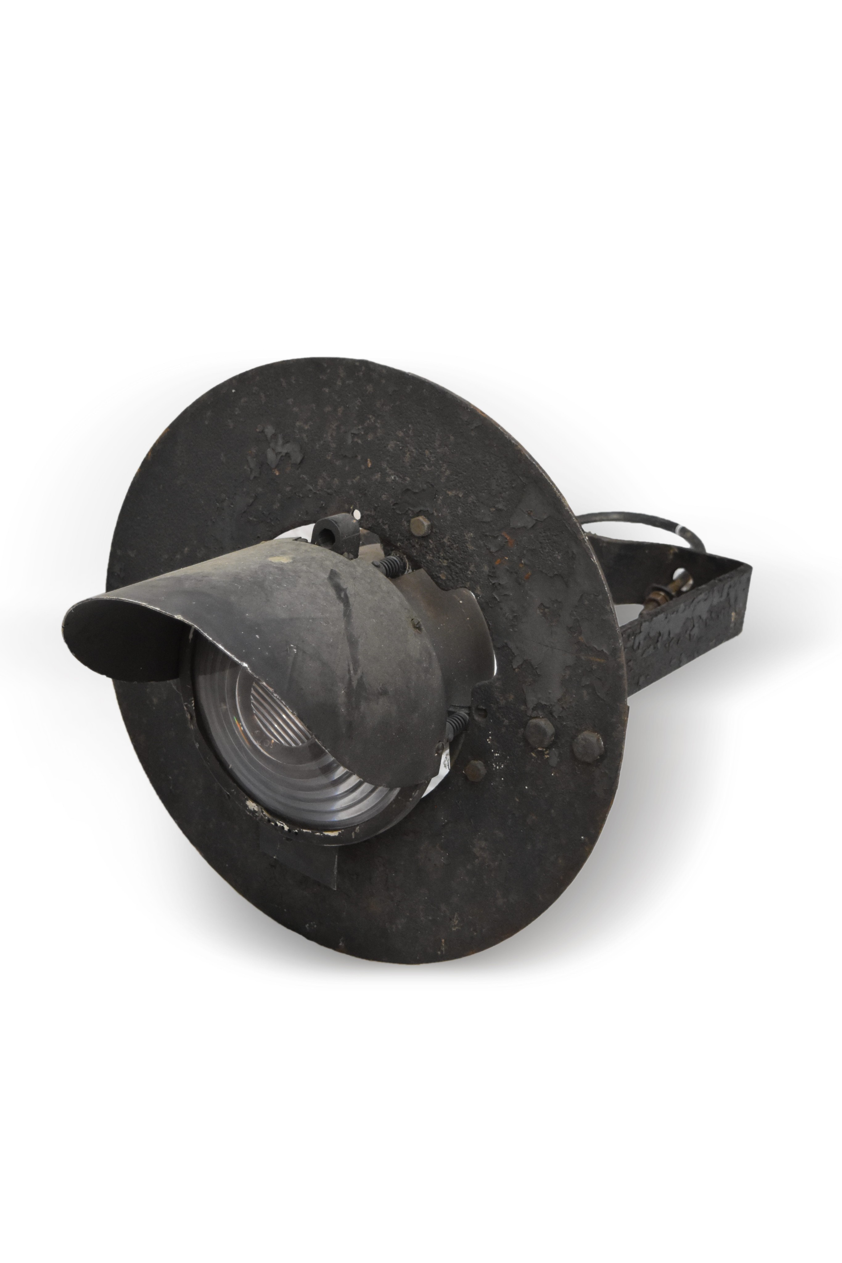 3518 - Single Amber Railroad Signal Lamp from a Baltimore and Ohio Color Position Light Signal thumbnail