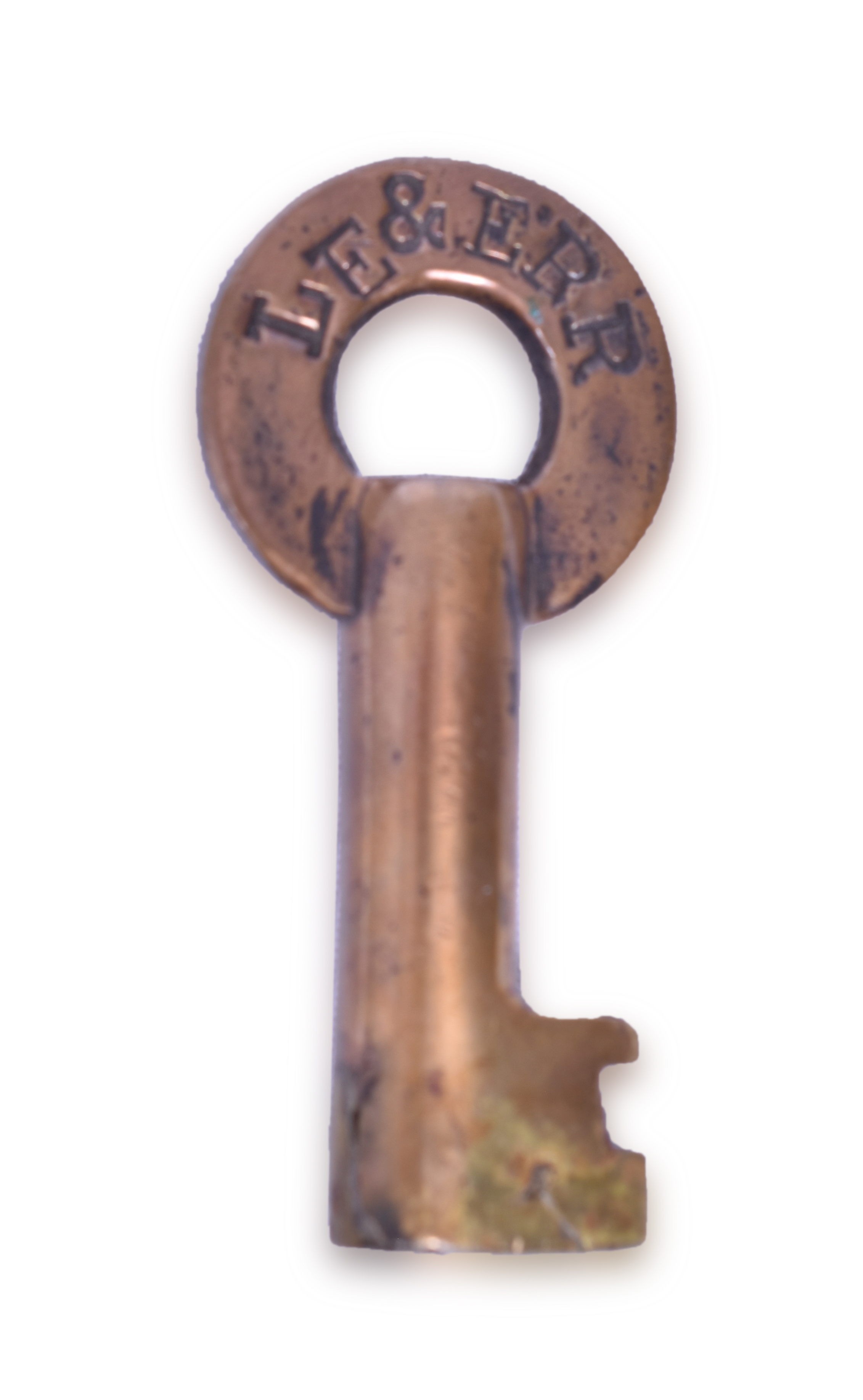 4008 - Lake Erie & Eastern Railroad Slaymaker Brass Key thumbnail
