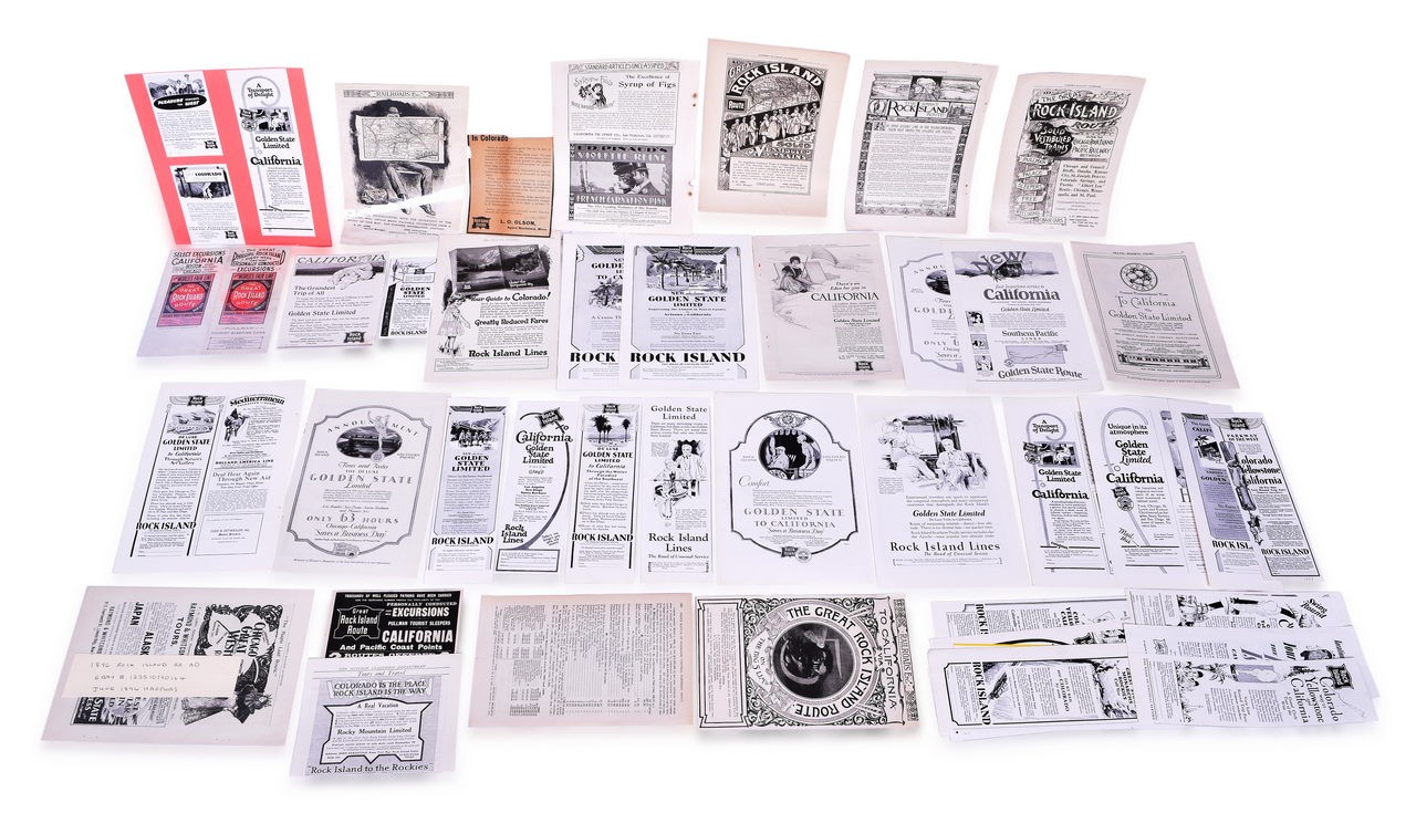 4035 - 87 Golden State Limited Rock Island Railroad Advertisements and Timetable - 1893 to 1960s thumbnail