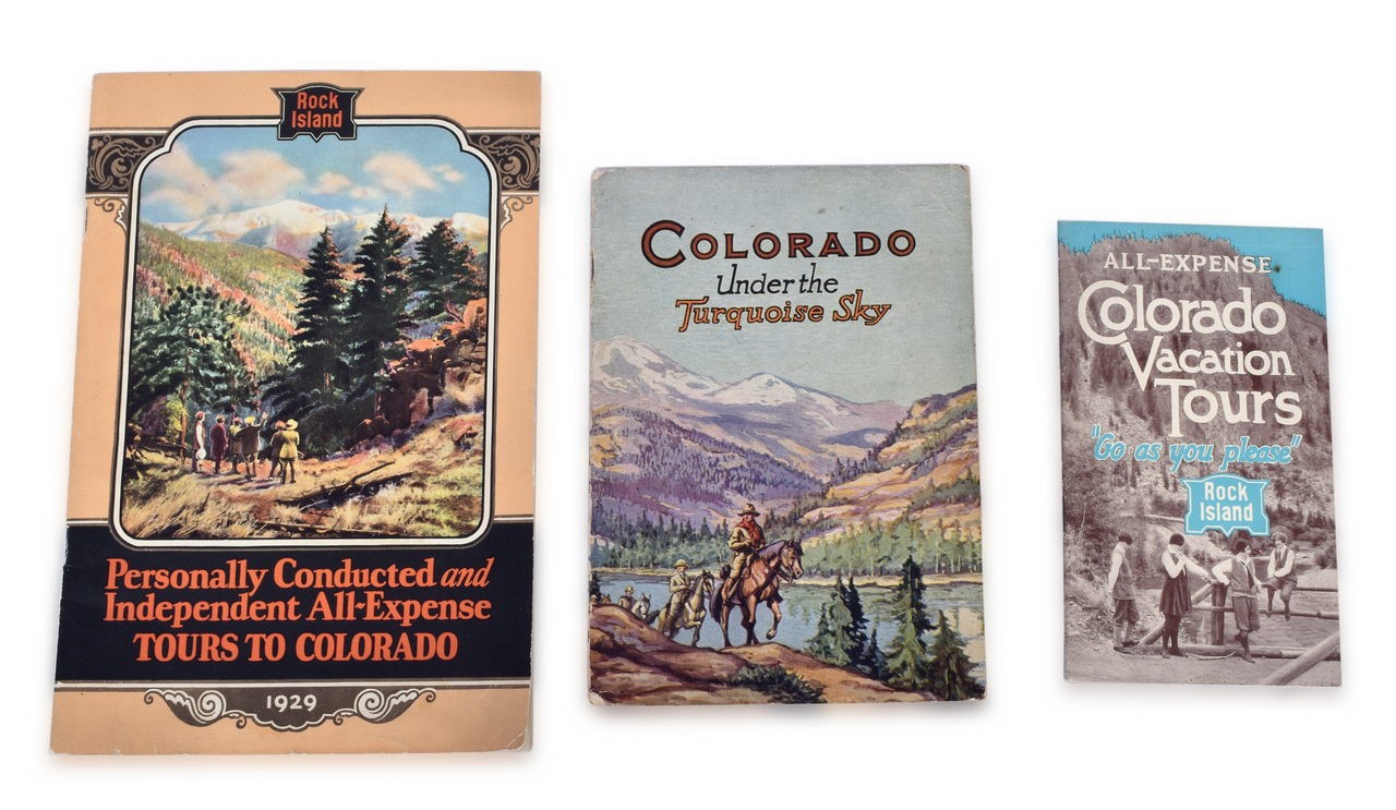 4045 - 3 Rock Island Railroad Colorado Travel Booklets - 1924, 1927, 1929 thumbnail