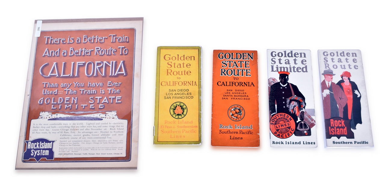 4047 - Rock Island Railroad South Pacific Lines California Travel Brochures and Poster - 1920's thumbnail