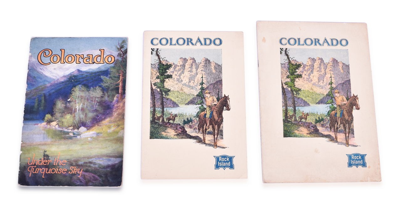 4049 - 3 Rock Island Railroad Colorado Travel Booklets - 1921, 1930, 1933 thumbnail