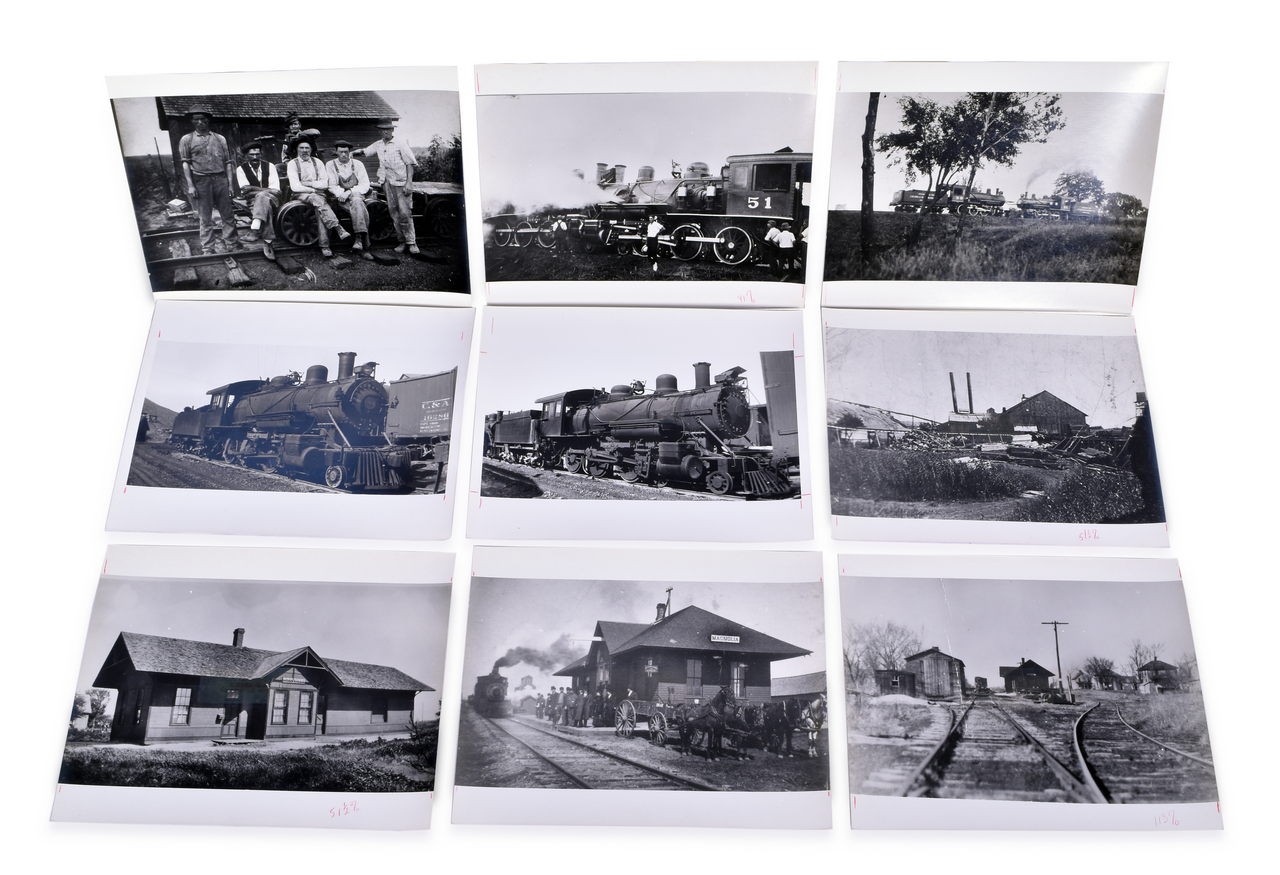 4070 - 41 Black and White Railroad Photos - Rutland Toluco & Northern, Southern, Illinois Central, Norfolk Southern, etc. thumbnail