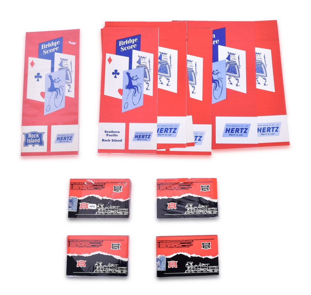 4083 - Rock Island Railroad Playing Card Decks and Score Cards - 1956 thumbnail
