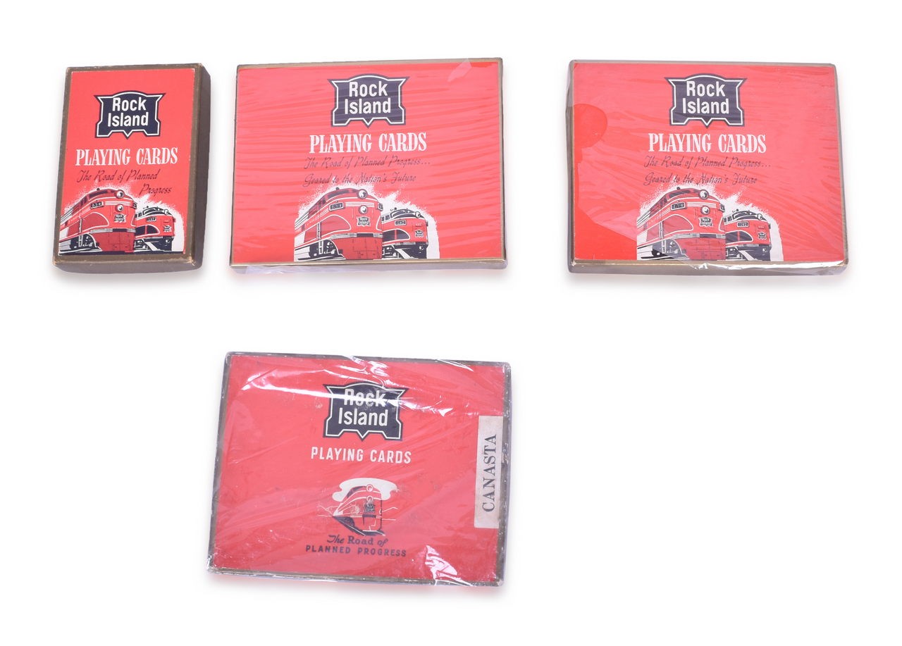 4085 - 4 Rock Island Railroad Playing Card Decks thumbnail