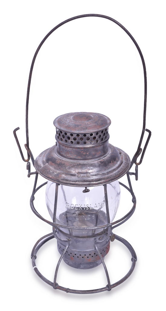 4096 - Adams & Westlake Reliable Chicago, Rock Island & Pacific Lantern w/ Cast Globe thumbnail